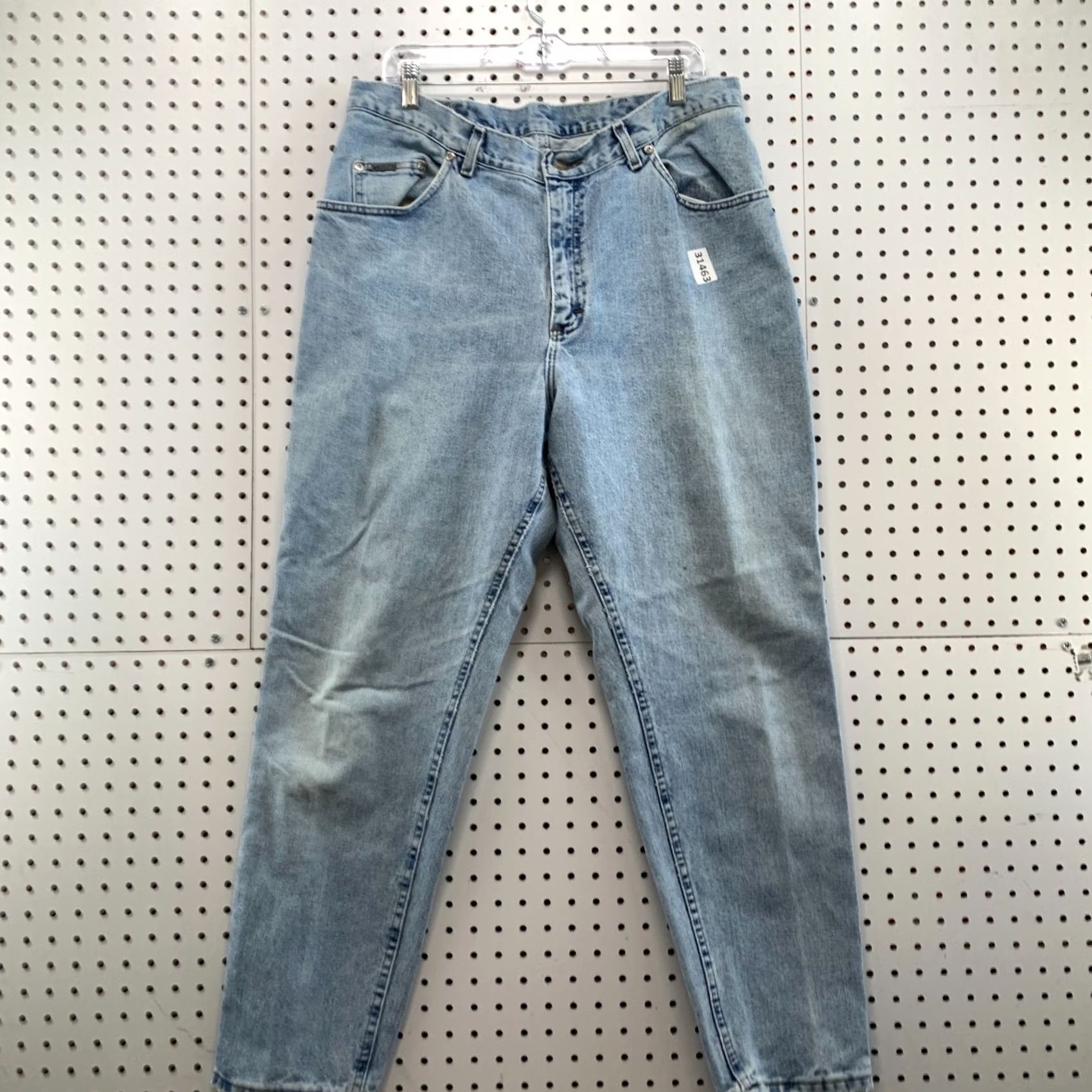 Lee Vintage LEE Riveted Blue Denim Jeans Womens Size 18 Fits 35x29.5 Tapered USA Size 40" / US 18 - 2 Thumbnail