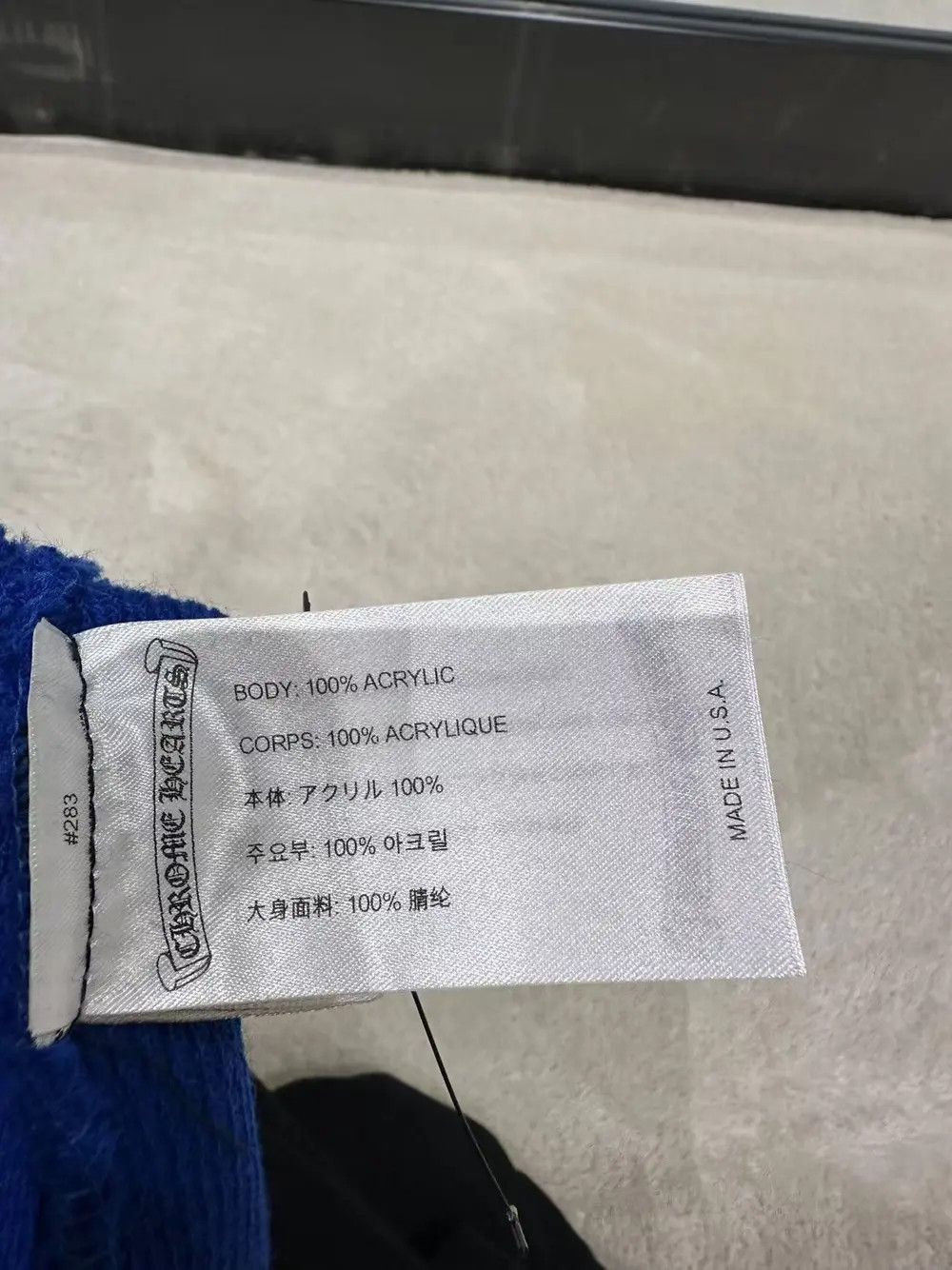 Chrome Hearts Chrome Hearts Embroidered Logo Blue Beanie Size ONE SIZE - 5 Thumbnail