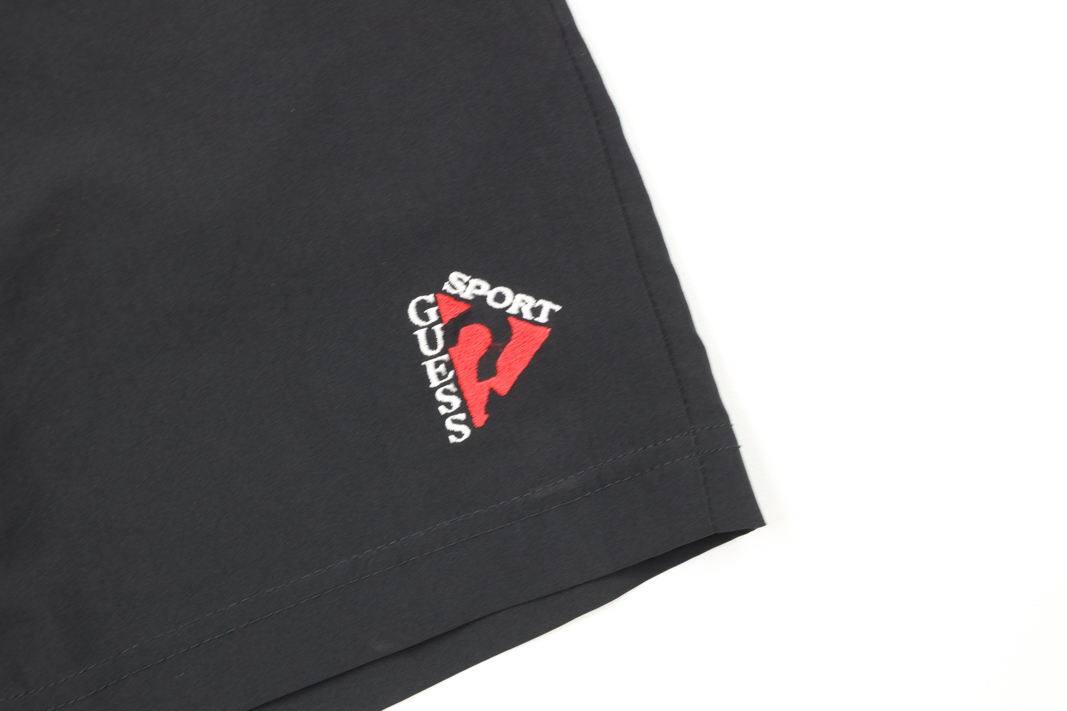 Guess Vintage 90s Guess Sport Jogging Soccer Shorts Black USA Size 24" / US 00 / IT 34 - 5 Thumbnail