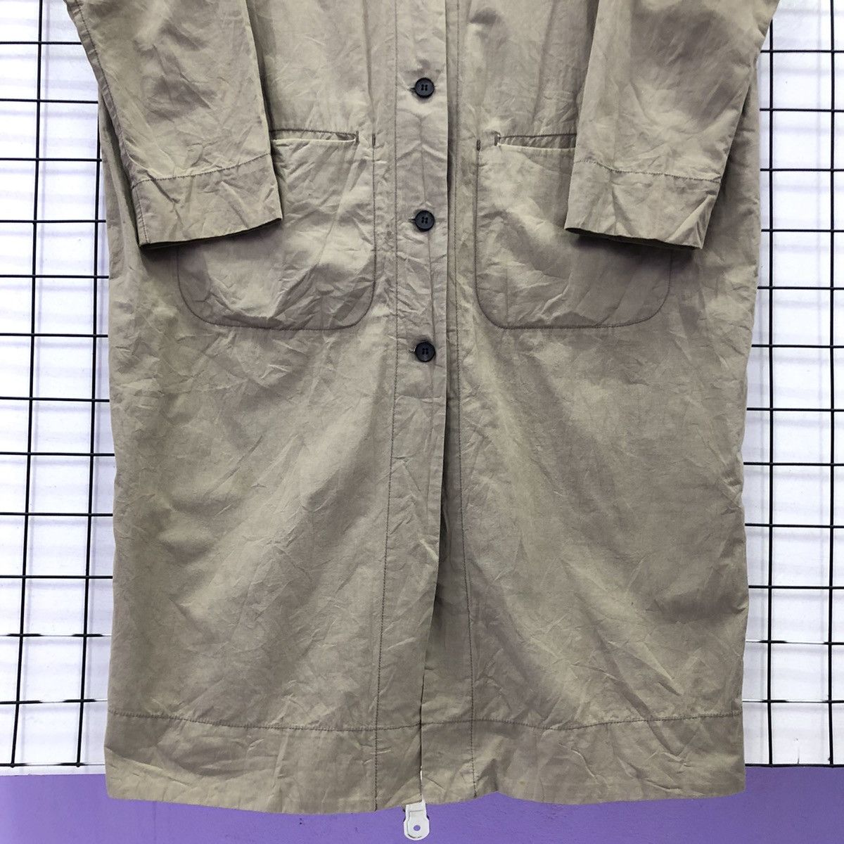 Japanese Brand Pual Ce Cin Nippon Made Outerwear Non Collar Long Coat Size US L / EU 52-54 / 3 - 13 Thumbnail