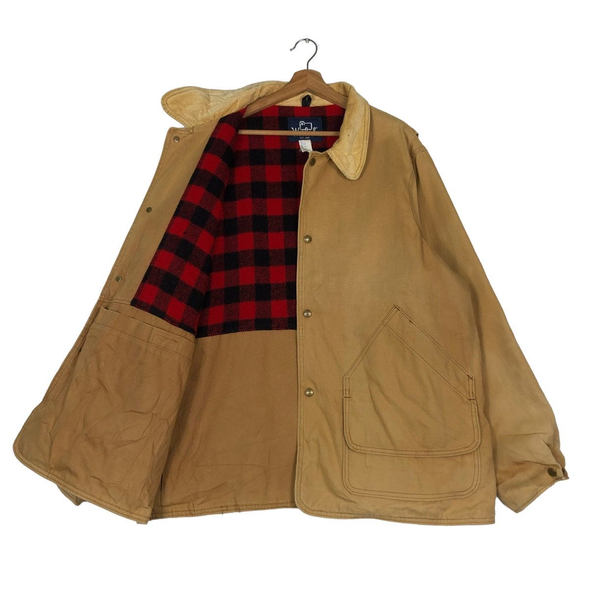Vintage 🔥VINTAGE 60’s CHORE JACKET WOOLRICH USA BLANKET LINING Size US XL / EU 56 / 4 - 1 Thumbnail