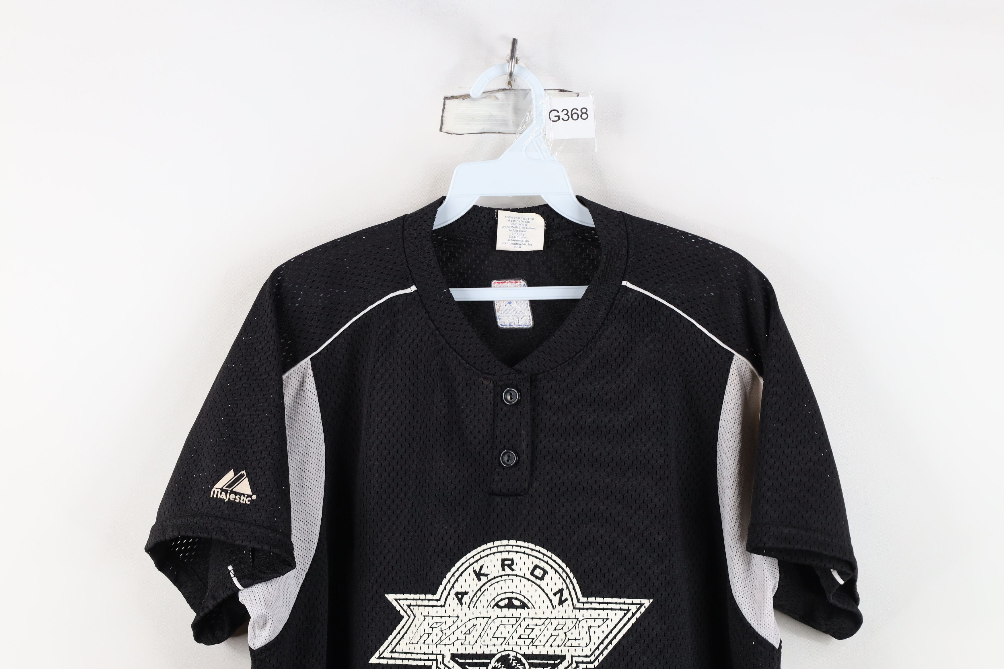 Majestic Vintage Majestic Akron Racers NPF Softball Jersey Black USA Size L / US 10 / IT 46 - 2 Thumbnail