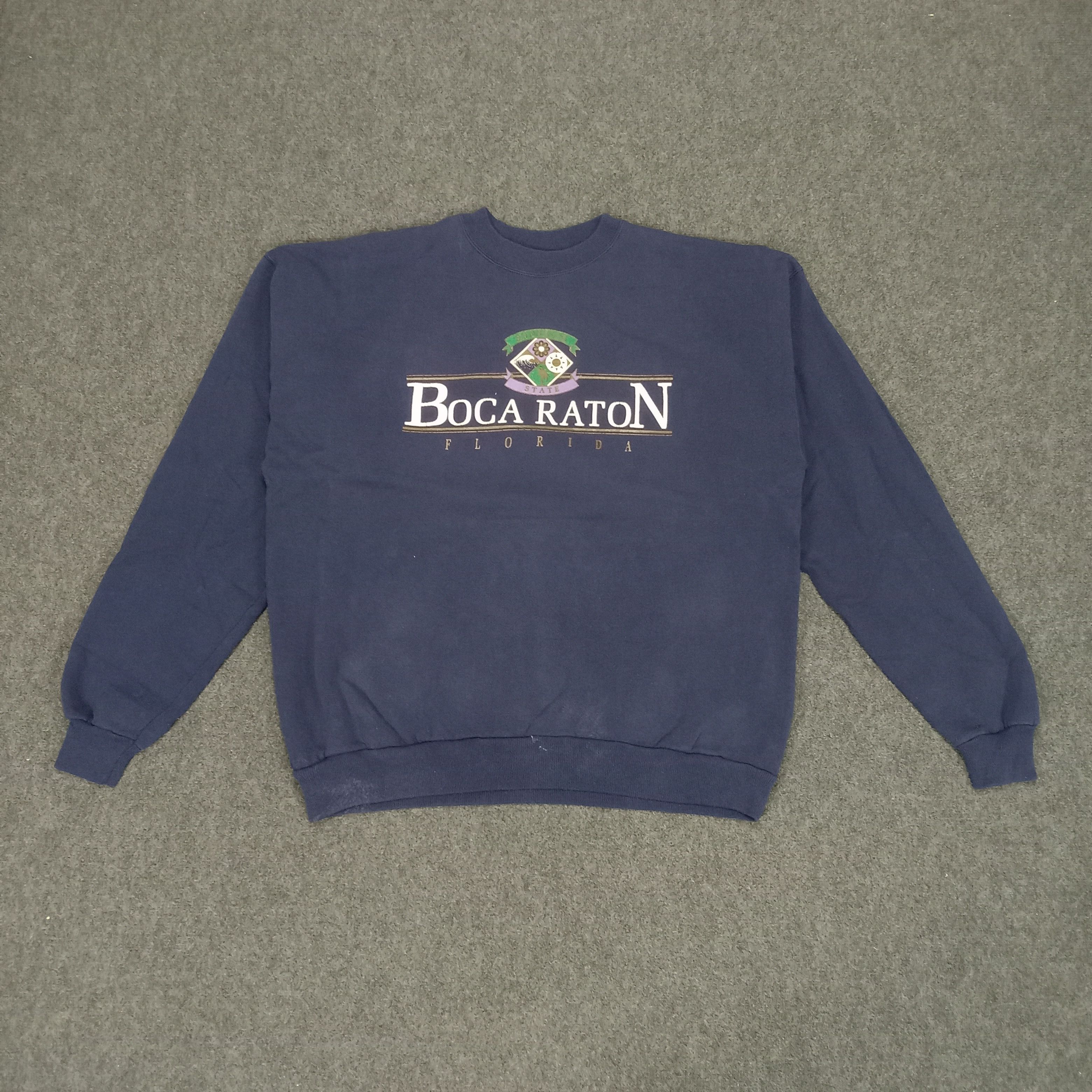 Vintage Boca Raton Florida American Country Sweatshirt Size US XL / EU 56 / 4 - 1 Thumbnail