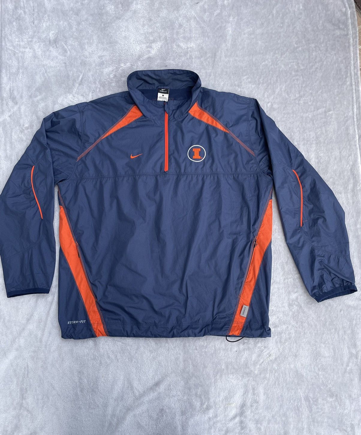 Vintage Nike Fit-Storm University of Illinois Jacket Size US L / EU 52-54 / 3 - 1 Thumbnail