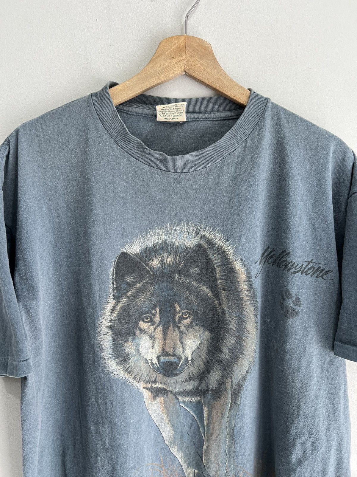 Vintage Vintage Wolf Animal Tee Shirt Size US XL / EU 56 / 4 - 2 Thumbnail