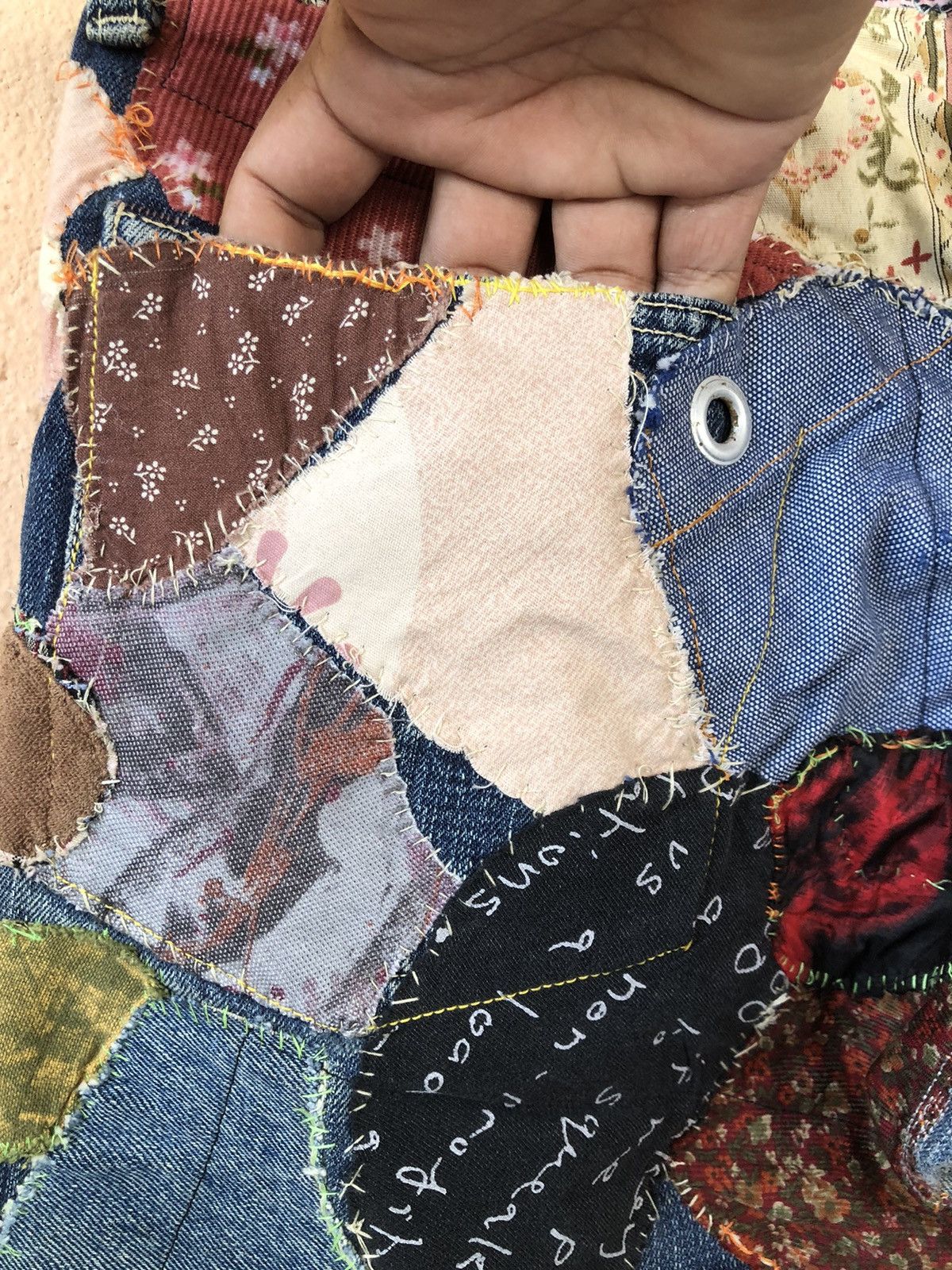 Japanese Brand × Kapital × Vintage Vintage KAPITAL Distressed Patchwork Custom Madez Size US 32 / EU 48 - 20 Thumbnail