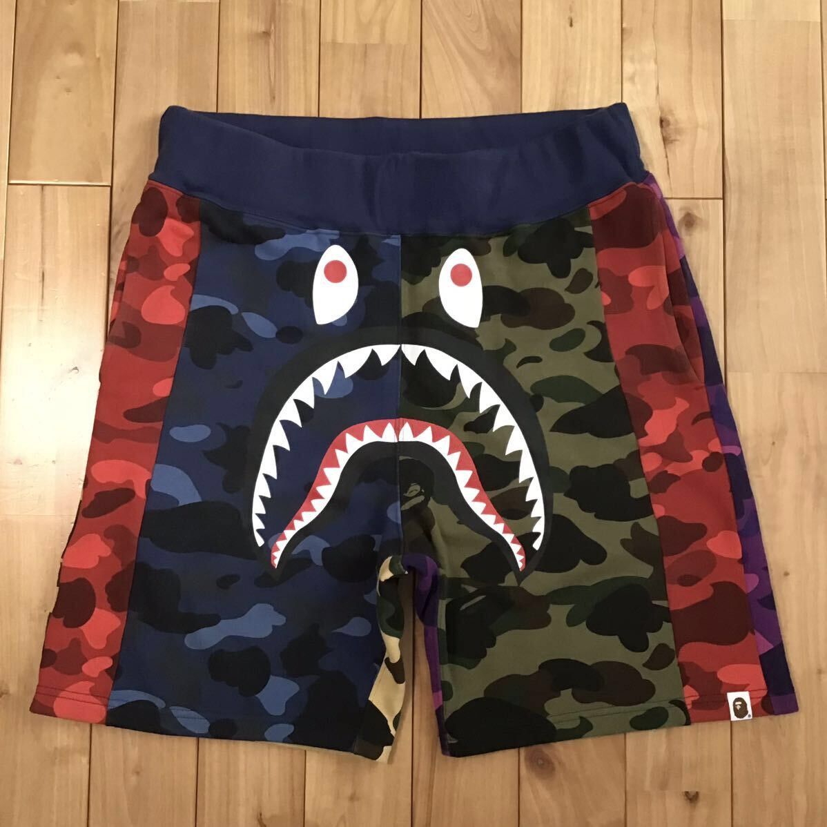 Bape BAPE Mix camo shark shorts a bathing ape ★size L Size US 34 / EU 50 - 1 Thumbnail