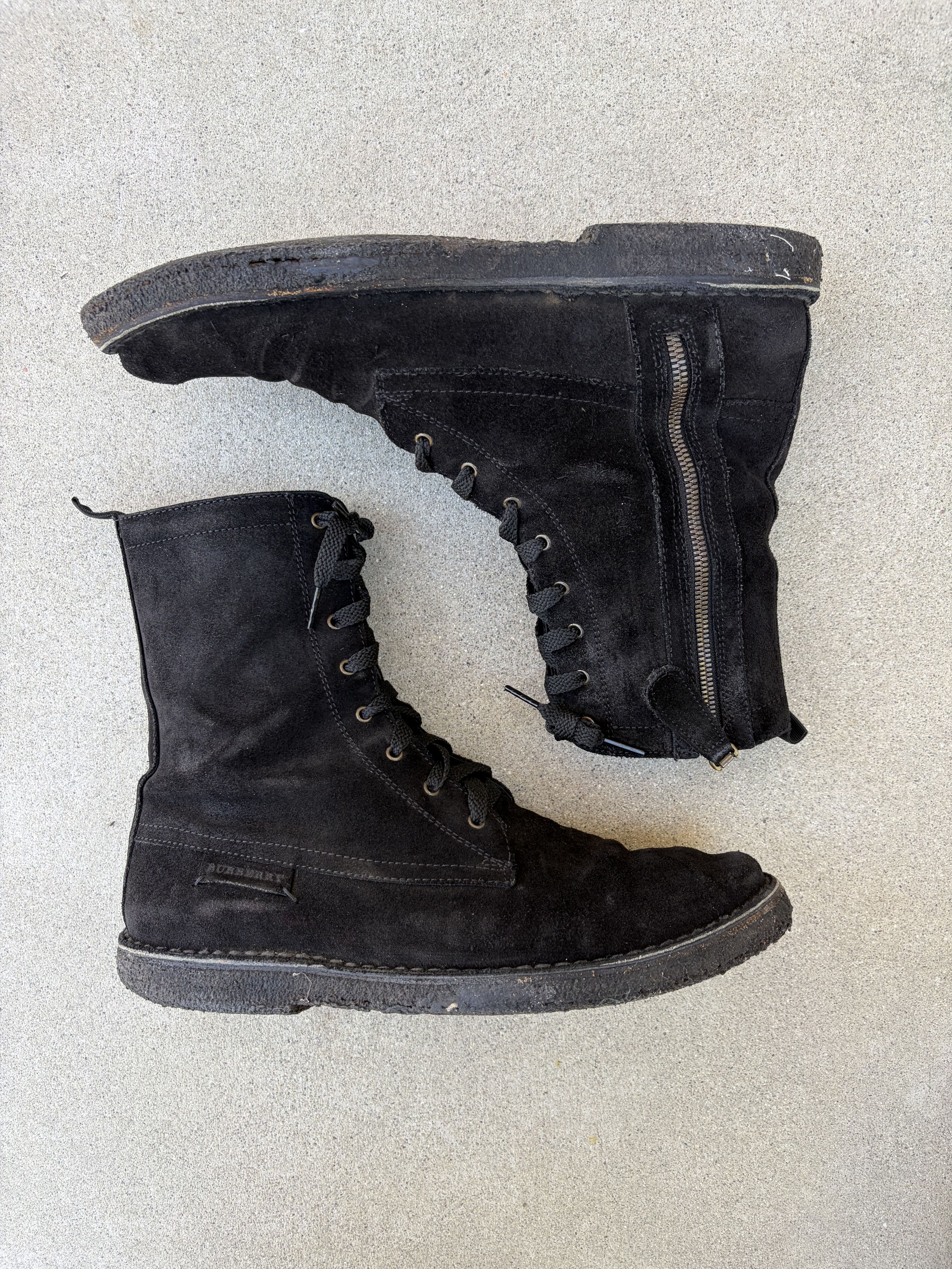 Burberry Burberry black suede zip-up boots Size US 8.5 / EU 41-42 - 6 Thumbnail