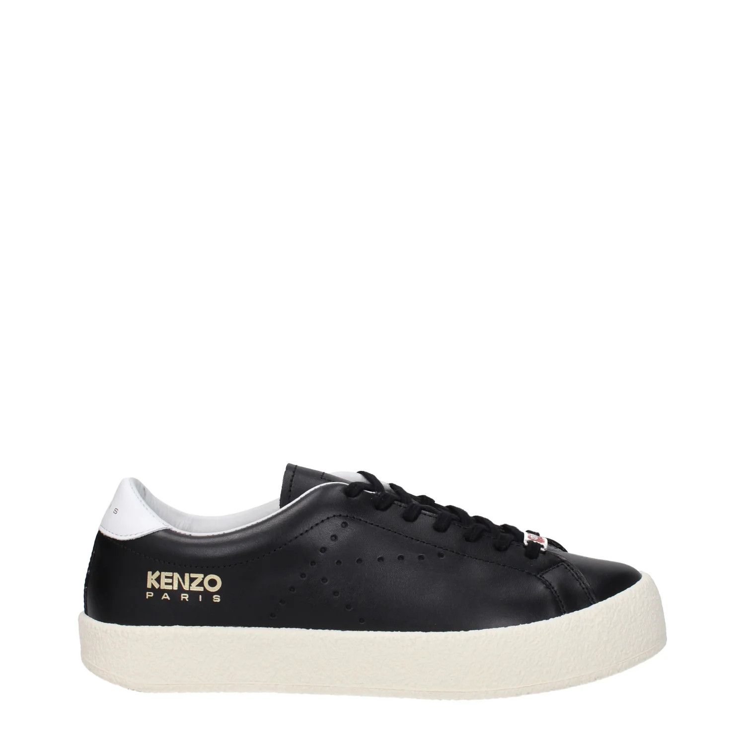 Kenzo ob1o1e1124 Leather Sneakers in Black Size US 10 / IT 40 - 1 Thumbnail