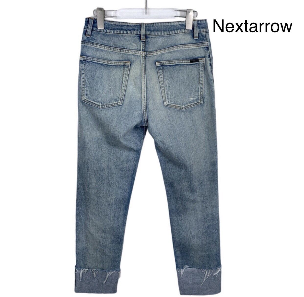 Saint Laurent Paris Saint Laurent SLP Saint Laurent logo leather label jeans Size US 29 - 2 Thumbnail