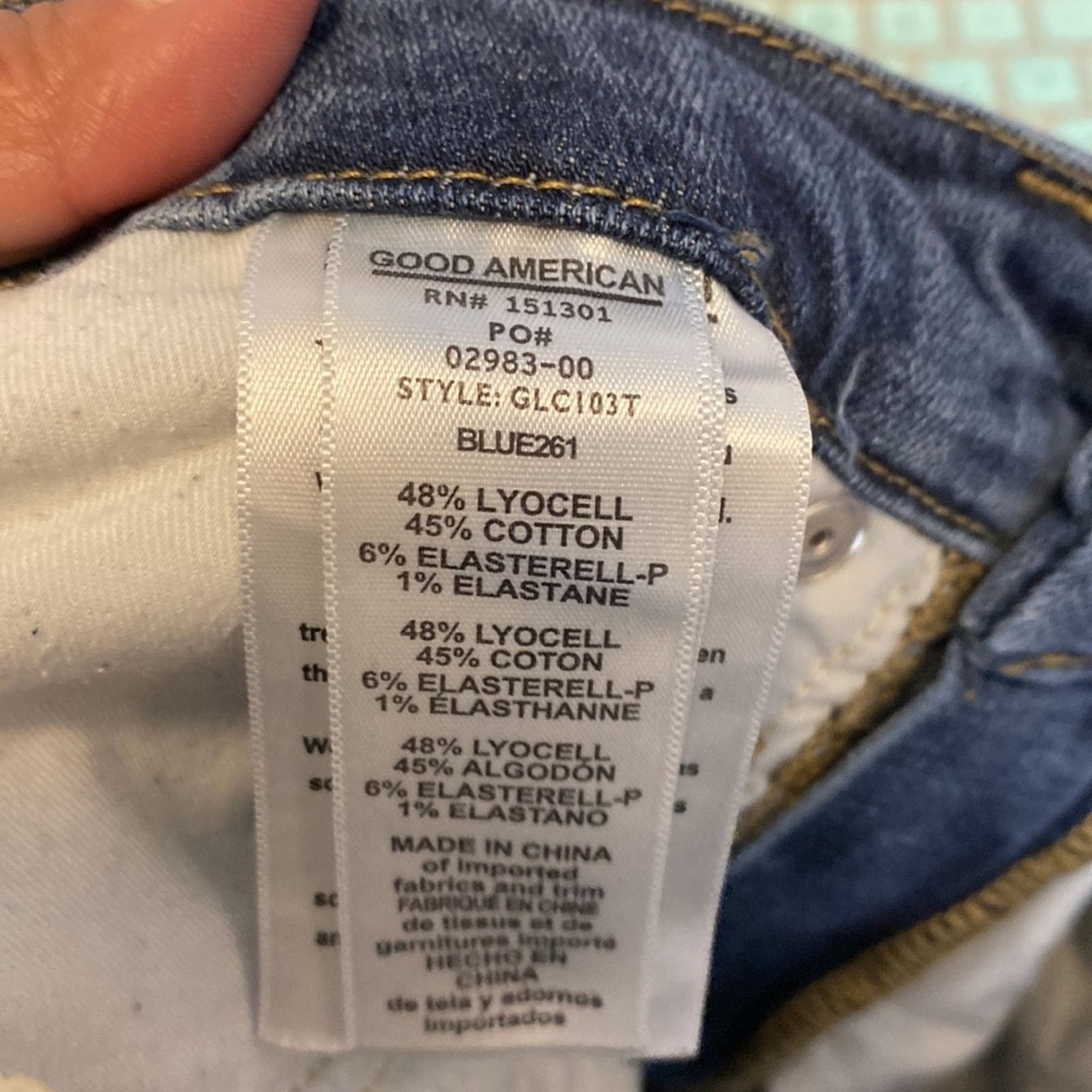 Good American Good American good legs crop high waisted skinny sz 00 Size 24" / US 00 / IT 34 - 8 Thumbnail
