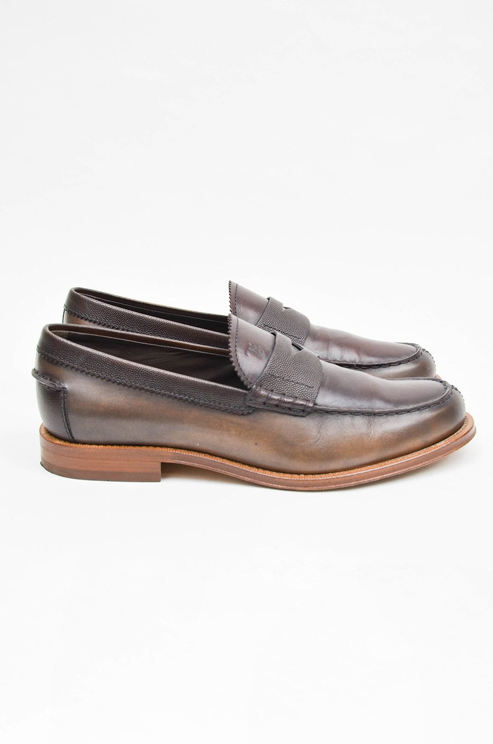 Tod's TOD’S Men’s Brown Leather Penny Loafers – Size 7 Size US 7 / EU 40 - 4 Thumbnail