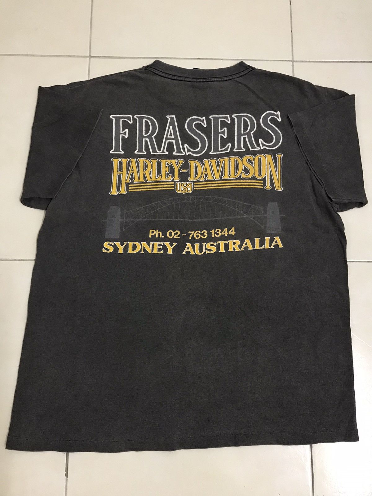 Acme Clothing Vintage 90s Harley Davidson Sydney Australia Tee Shirt L Size US L / EU 52-54 / 3 - 10 Thumbnail