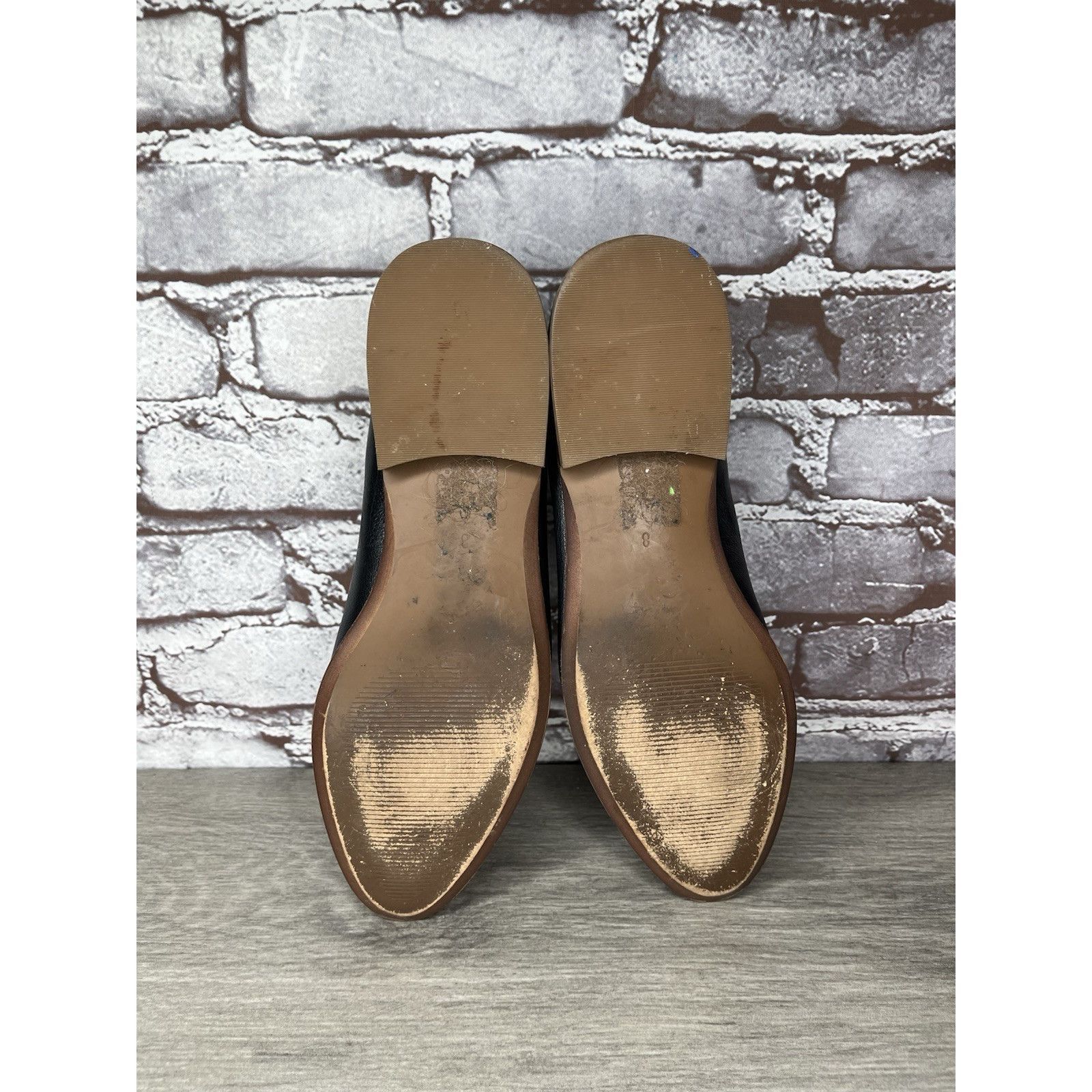 Madewell Madewell Black Leather The Frances Loafers Office Shoes Wome Size US 8 / IT 38 - 22 Thumbnail