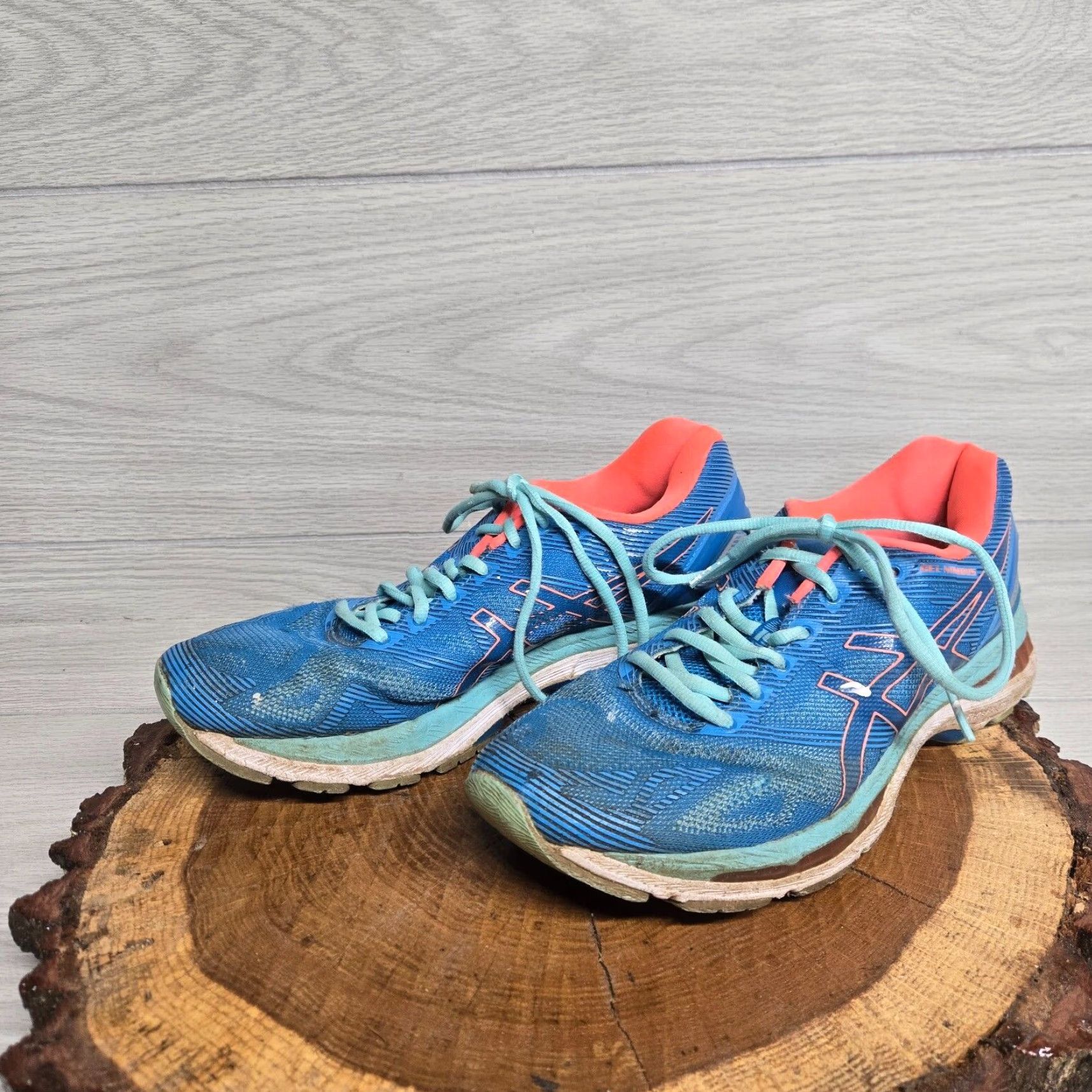 Asics ASICS Womens Gel Nimbus 19 Shoes Blue Running Shoes Lace Up Low Top Size 10 Womens Size L / US 10 / IT 46 - 2 Thumbnail