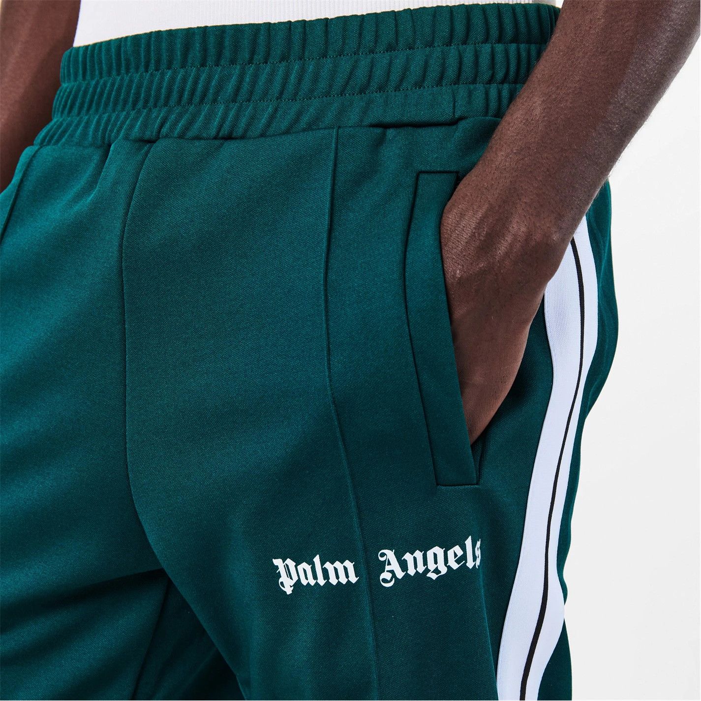 Palm Angels o1g2r1mq0426 Classic Logo Track Pants in Green Size US 28 / EU 44 - 3 Thumbnail