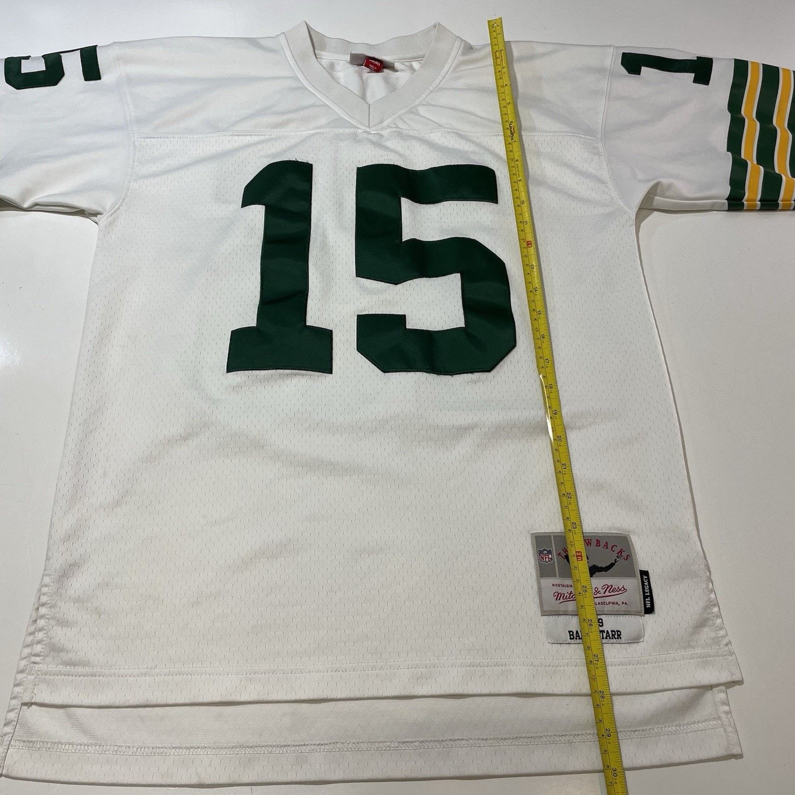 Mitchell & Ness Bart Starr Mitchell And Ness Throwback NFL Packers Jersey Size US M / EU 48-50 / 2 - 5 Thumbnail