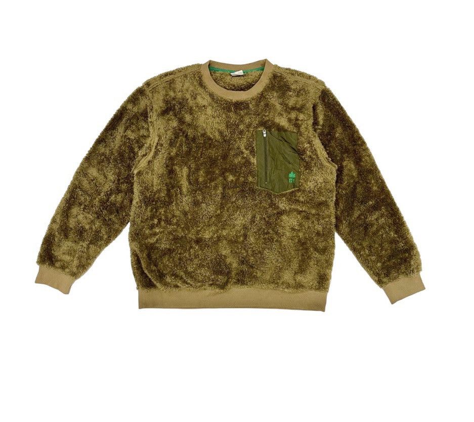 image of Archival Clothing x If Six Was Nine Vintage Logos Days Faux Bear Fur Fleece in Brown (Size XL)