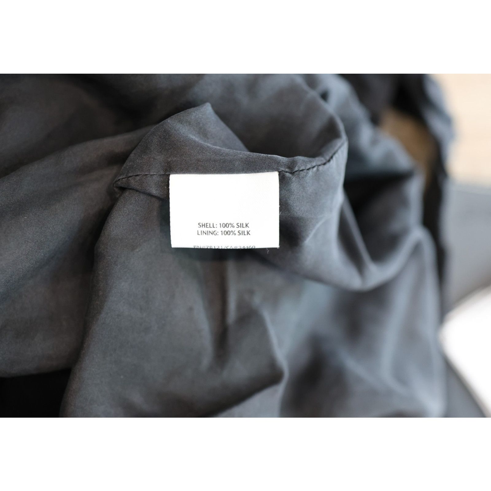Eileen Fisher EILEEN FISHER Black Ruffle Silk Tank Sneath Dress 6 $238 Size M / US 6-8 / IT 42-44 - 6 Thumbnail