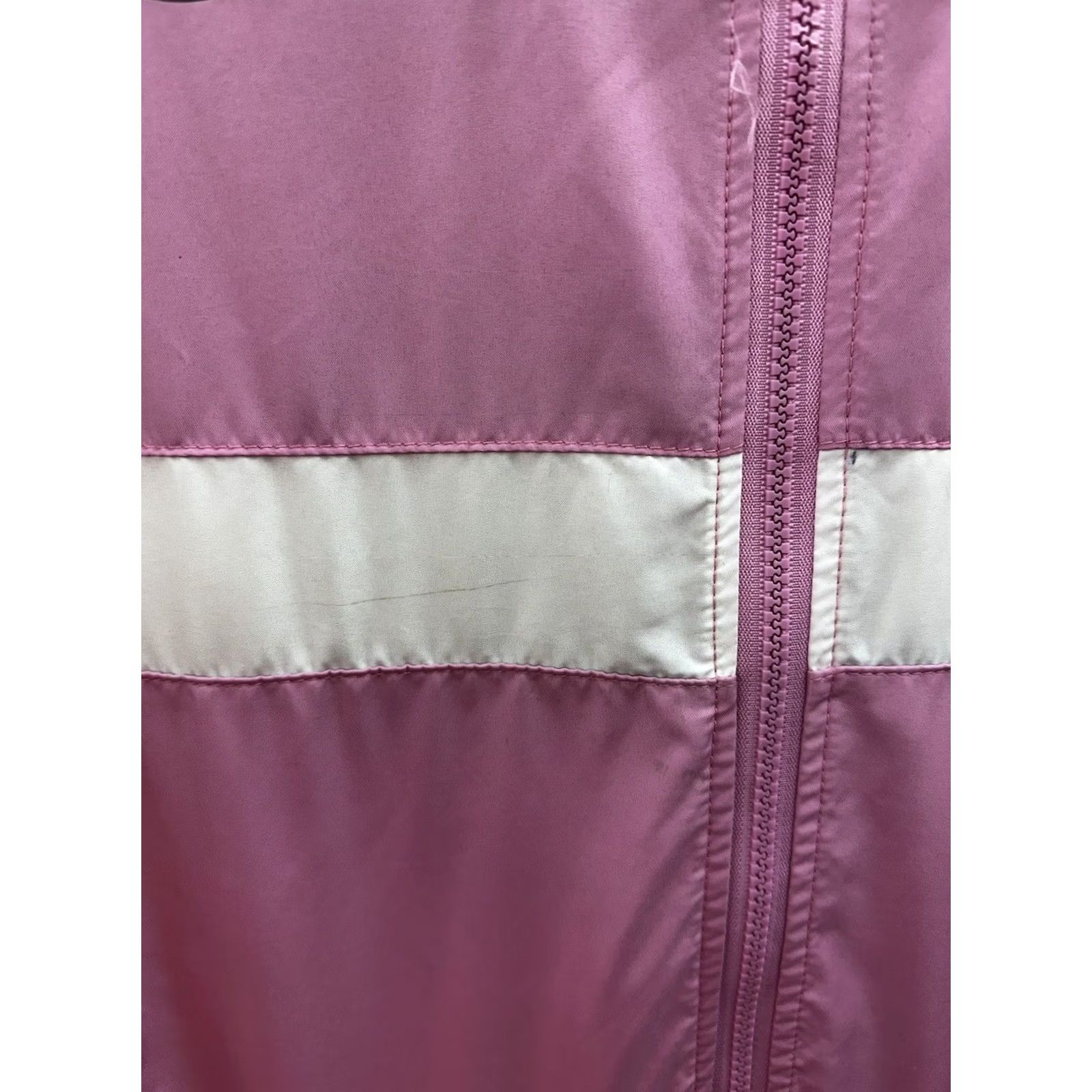 Bebe Bebe Womens Jacket Medium Pink Colorblock Zip Up Hooded Windbreaker Jacket Womens Windbreaker Zip Hooded Pink Colorblock M Size M / US 6-8 / IT 42-44 - 3 Thumbnail