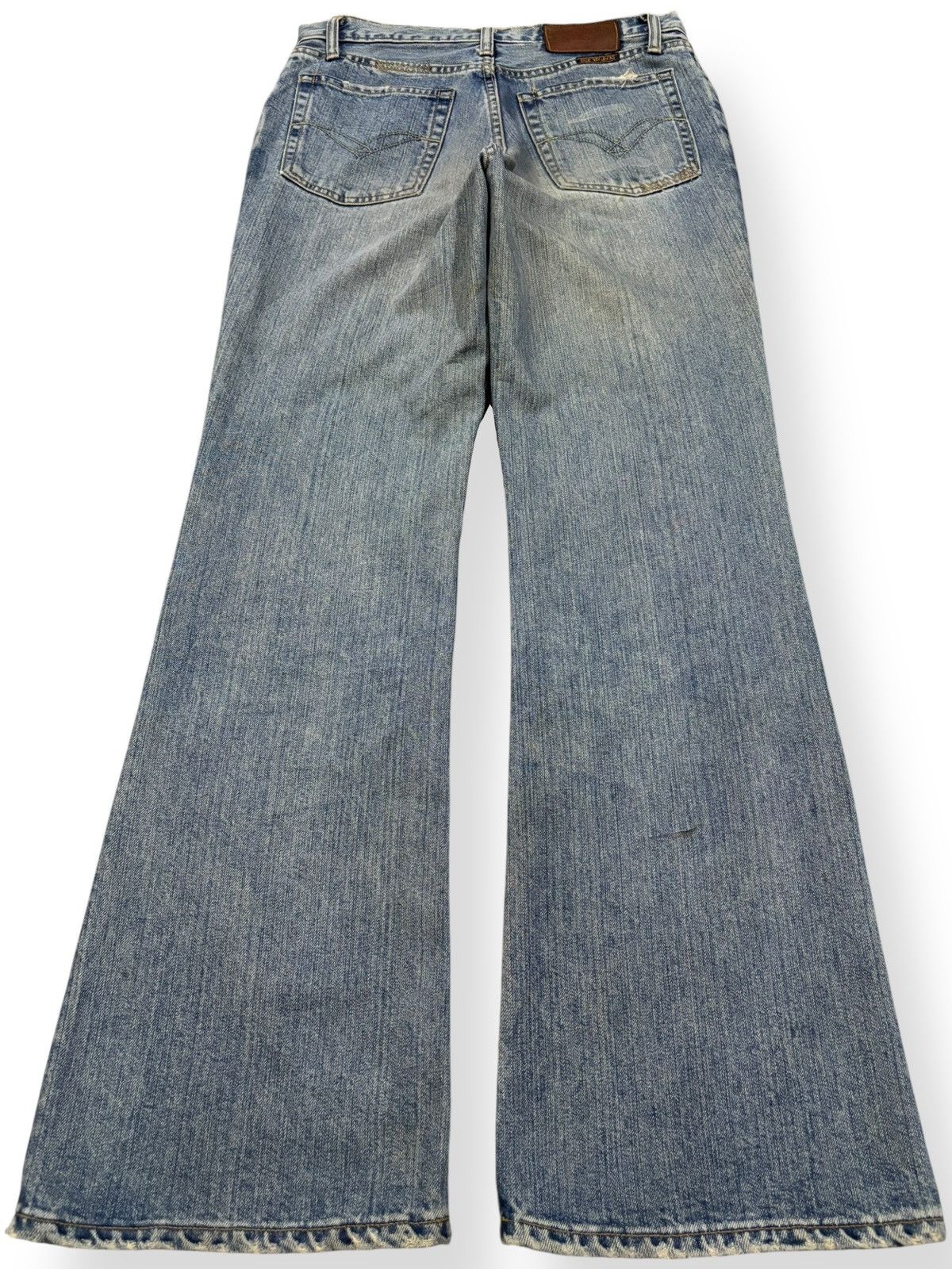 Blue Blue Japan Vintage Japanese Brand BlueWay Rusty Mud Wash Flare Jeans Size US 29 - 2 Thumbnail