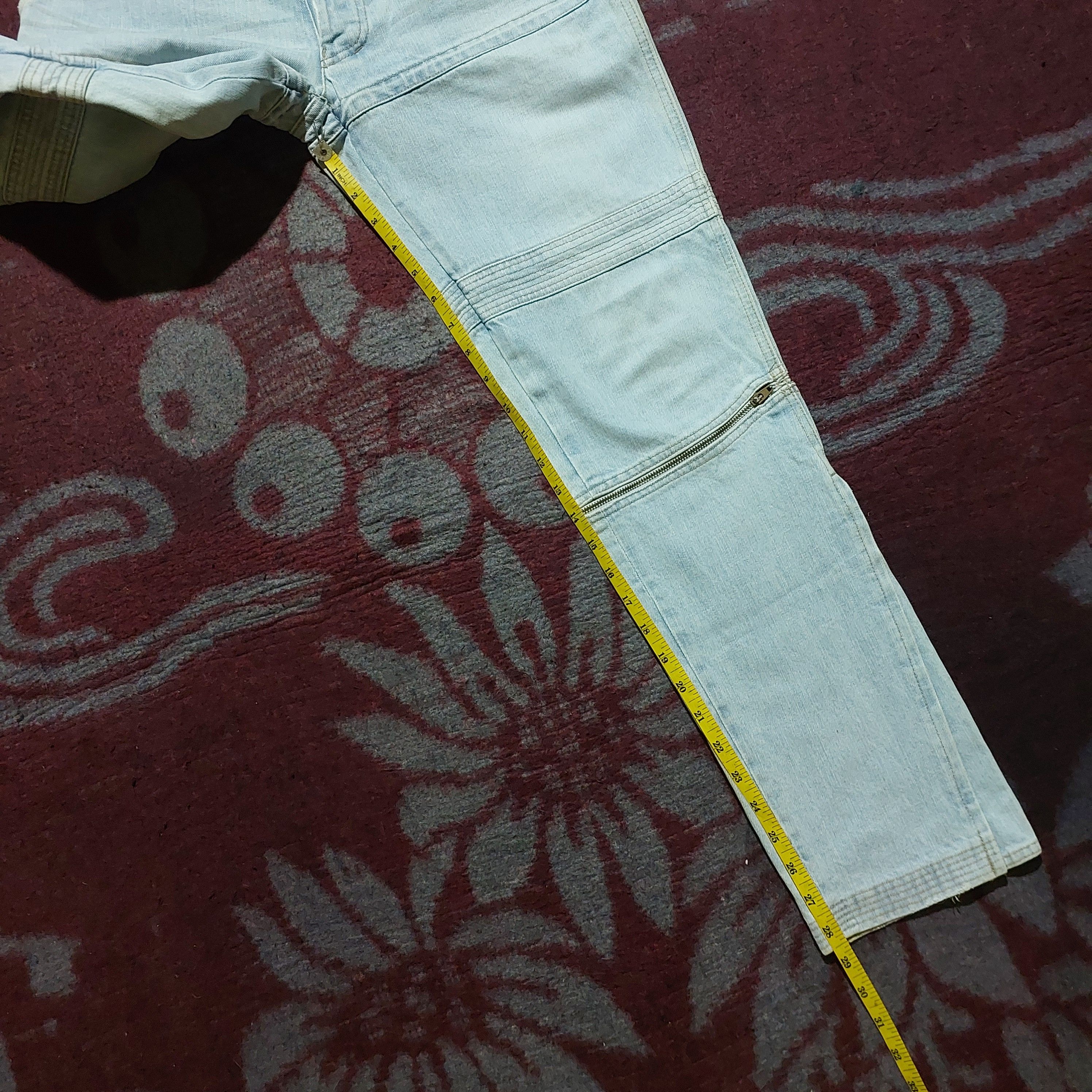 Issey Miyake Tsumori Chisato japan blue jeans open zipper bottom side Size US 32 / EU 48 - 15 Thumbnail