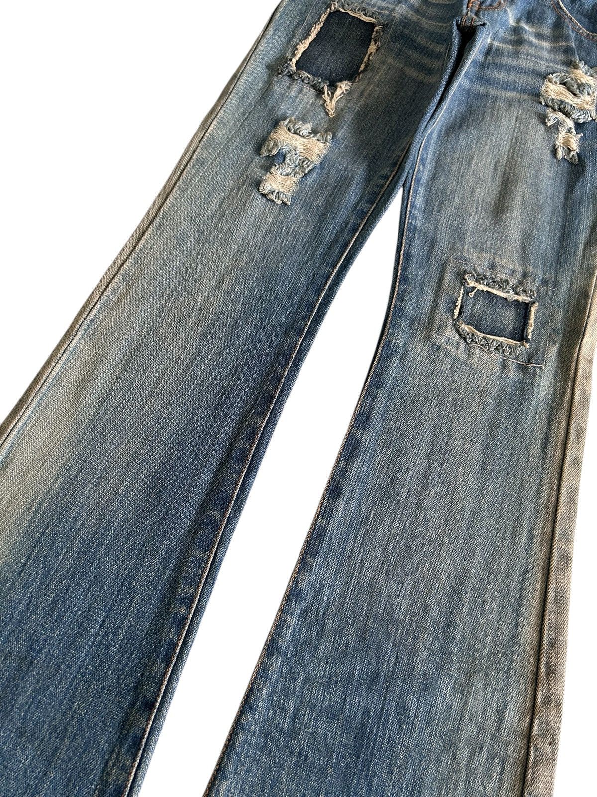 Japanese Brand × Vintage Vintage Japanese ROSA JEANS Patches Distressed Flare Denim Size US 27 - 7 Thumbnail
