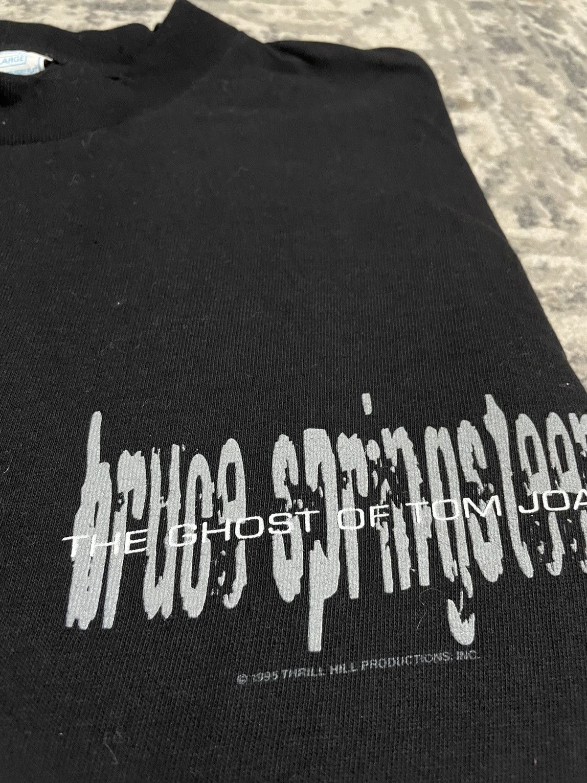 Band Tees Vintage Black Tee Longlsleeve The Ghost Bruce Springsteen Size US XL / EU 56 / 4 - 6 Thumbnail