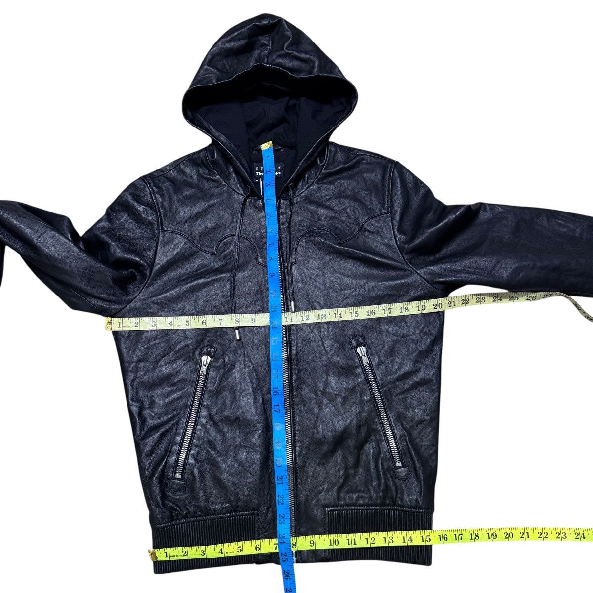 The Kooples The Kooples Leather Bomber Jacket Hooded Fluer Size US M / EU 48-50 / 2 - 13 Thumbnail