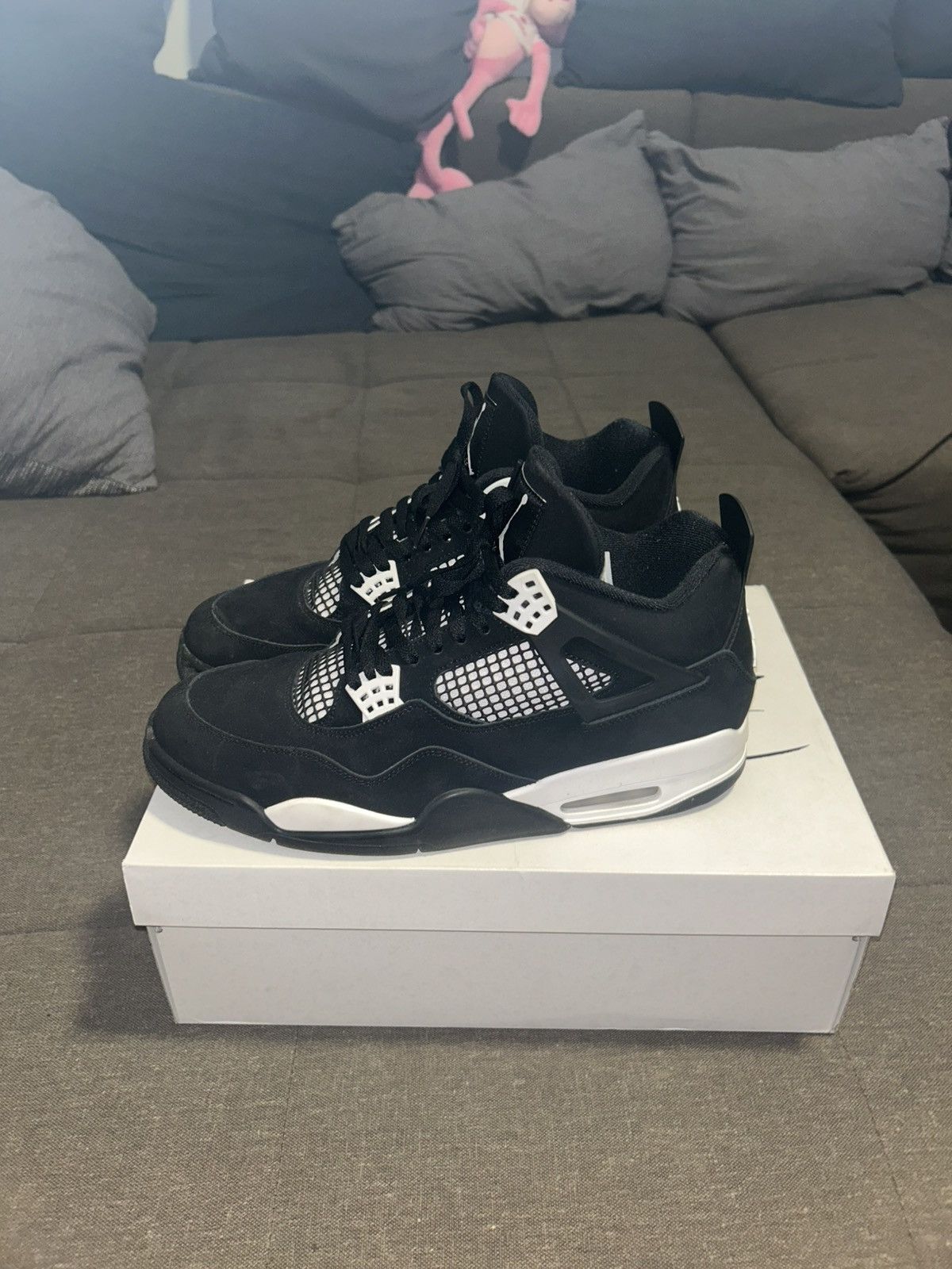 Jordan Brand Jordan 4 White Thunder Size US 12.5 / EU 45-46 - 4 Thumbnail