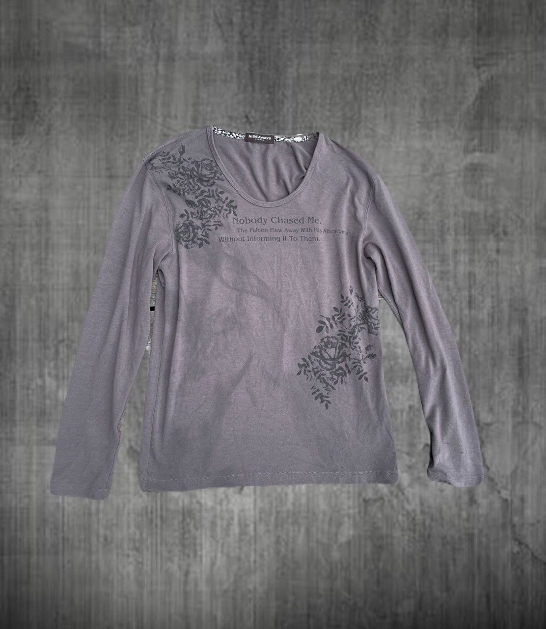If Six Was Nine 2000s Japanese archive Poem Floral Smoke Long Sleeve Tee Size US M / EU 48-50 / 2 - 1 Thumbnail