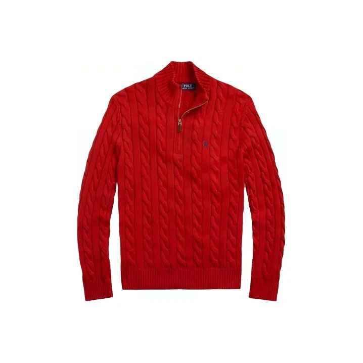 Polo Ralph Lauren Polo Ralph Lauren Cable Knit Logo Long-Sleeve Sweater Size US L / EU 52-54 / 3 - 1 Thumbnail