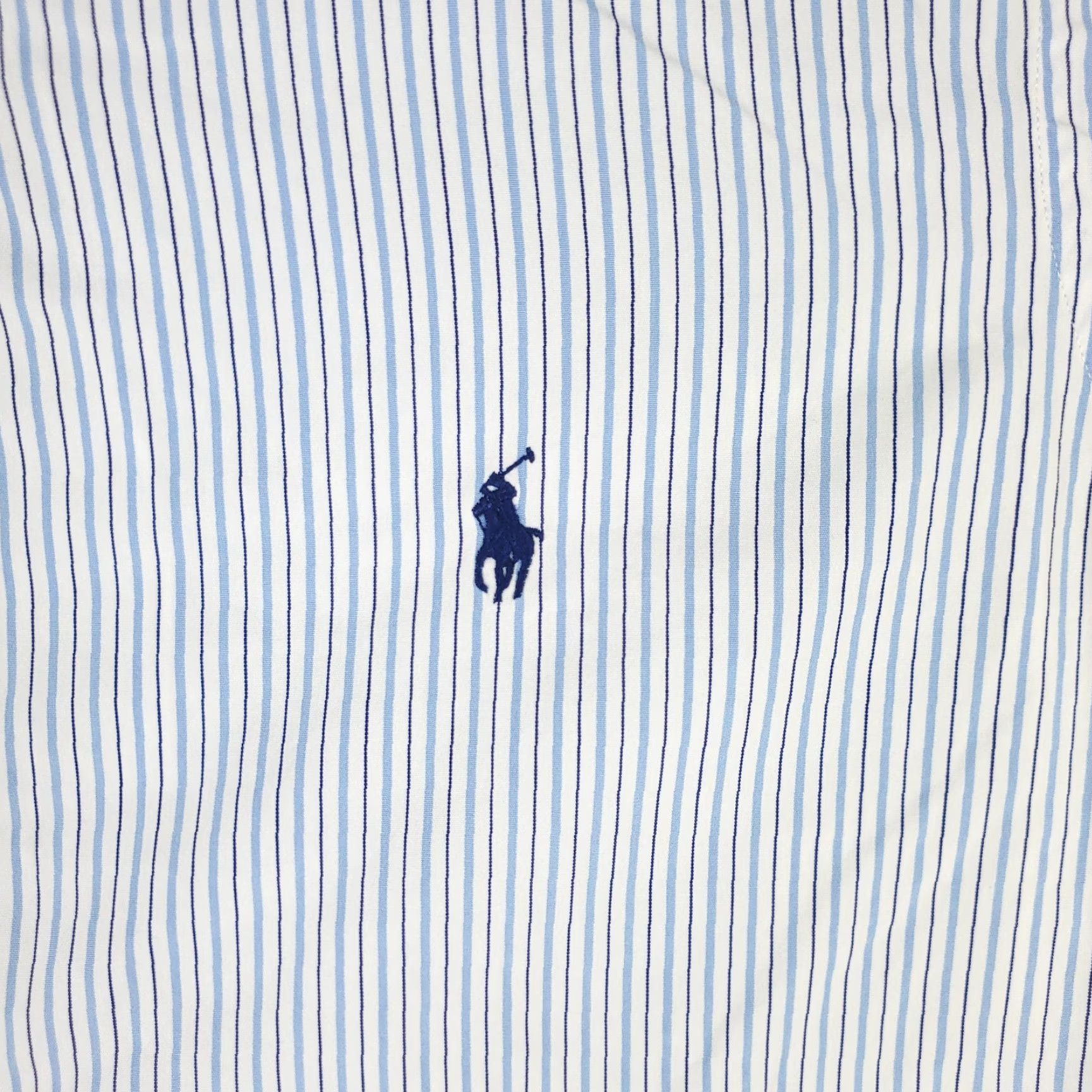 Ralph Lauren Ralph Lauren Shirt Mens 16 Blue Striped Dress Button Up Long Sleeve Size 42R - 3 Thumbnail