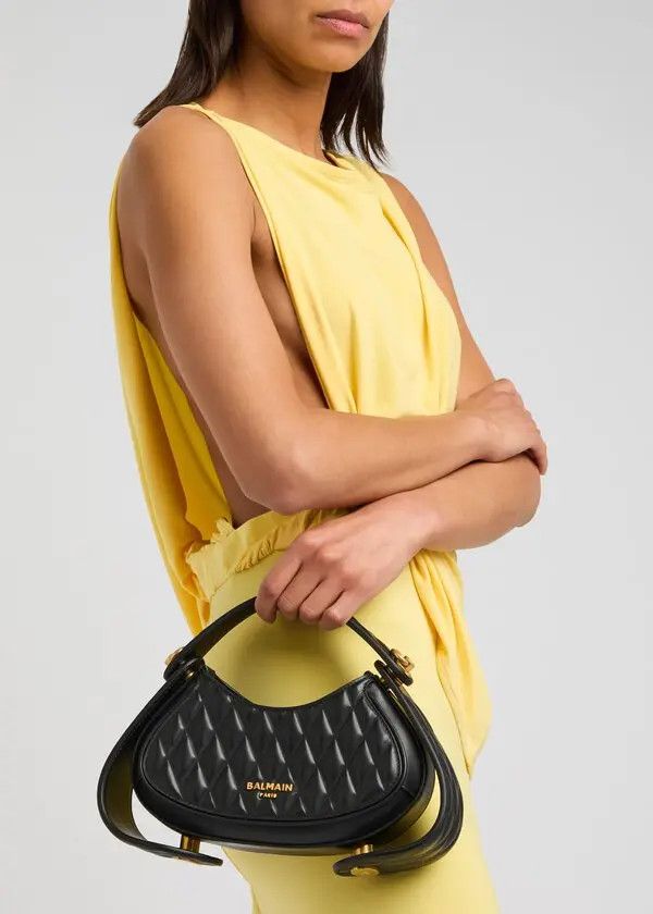 Balmain o1s1wg111225 Size:OS/Jolie Madame Shoulder Bag in Black Size ONE SIZE - 5 Thumbnail