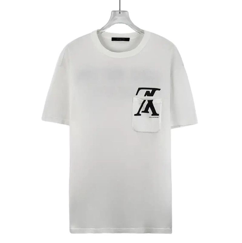 Louis Vuitton Louis Vuitton White Cotton Men's T-Shirt 0089 Size US M / EU 48-50 / 2 - 1 Thumbnail