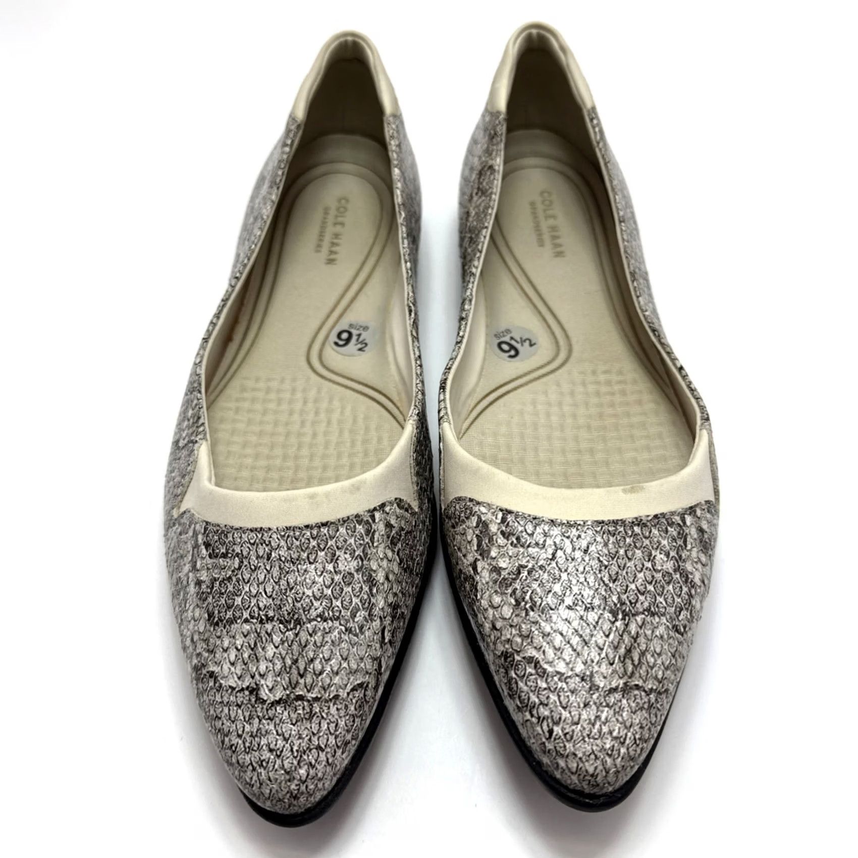 Cole Haan Cole Haan Grand Women’s Flat Shoes Viper Pointed Toe Ballet Multicolor Leather 9.5 Womens Size US 10 / IT 40 - 3 Thumbnail