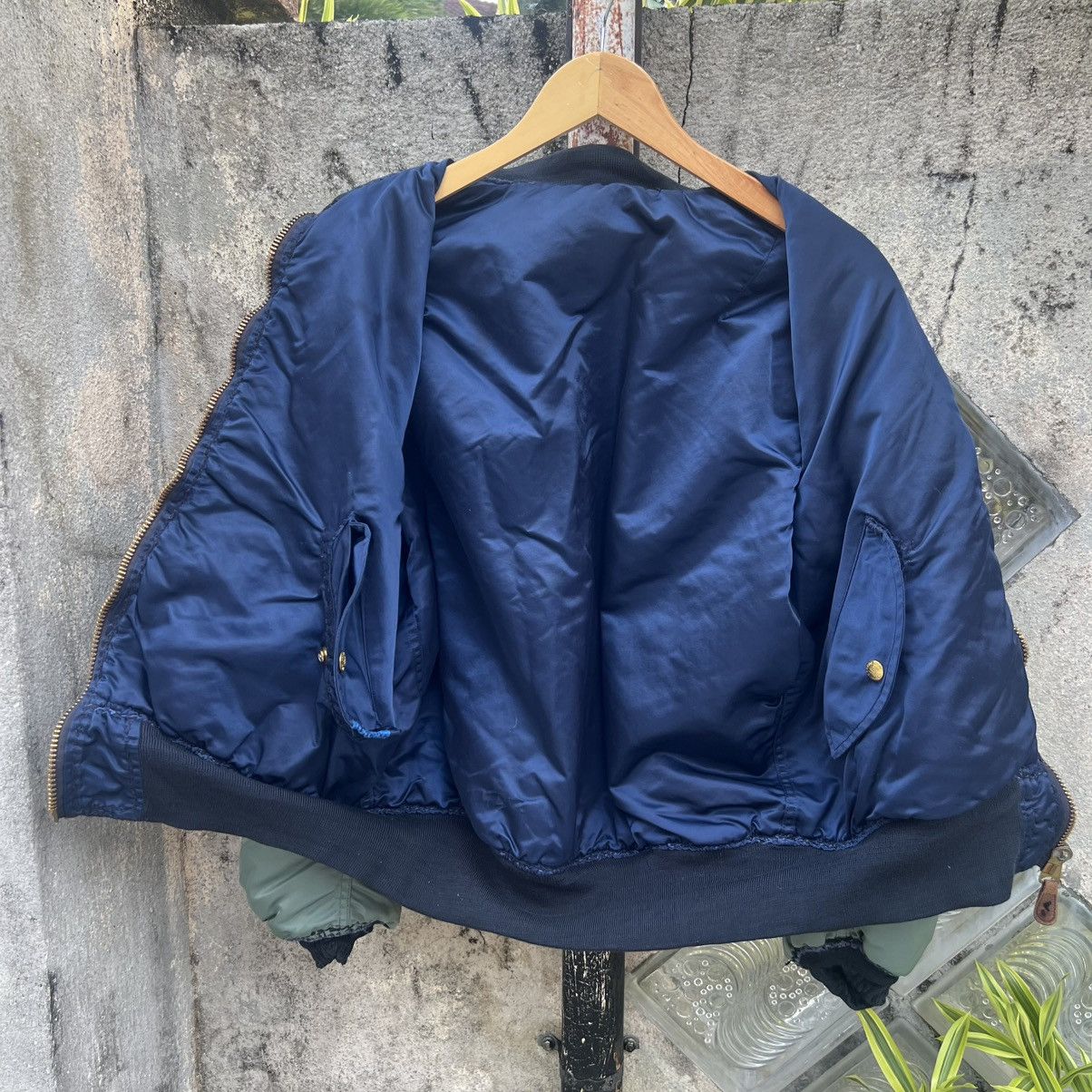 Alpha Industries "VINTAGE" ALPHA INDUSTRIES TRASHED MA-1 BOMBER JACKET Size US M / EU 48-50 / 2 - 18 Thumbnail