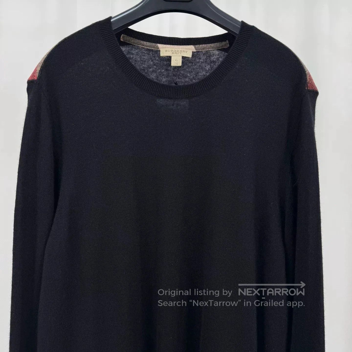 Burberry Burberry Check Pattern Cashmere Sweater. Size US XL / EU 56 / 4 - 3 Thumbnail