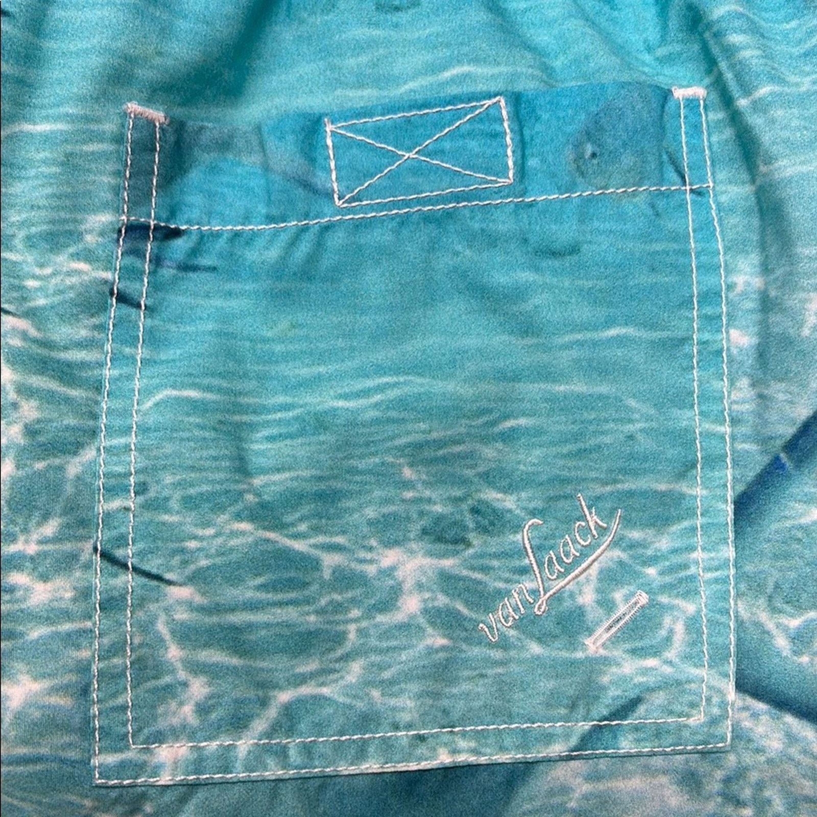Other NWT Van Laack Men's Oceanic Blue Swim Trunks Size M Size US 32 / EU 48 - 3 Thumbnail