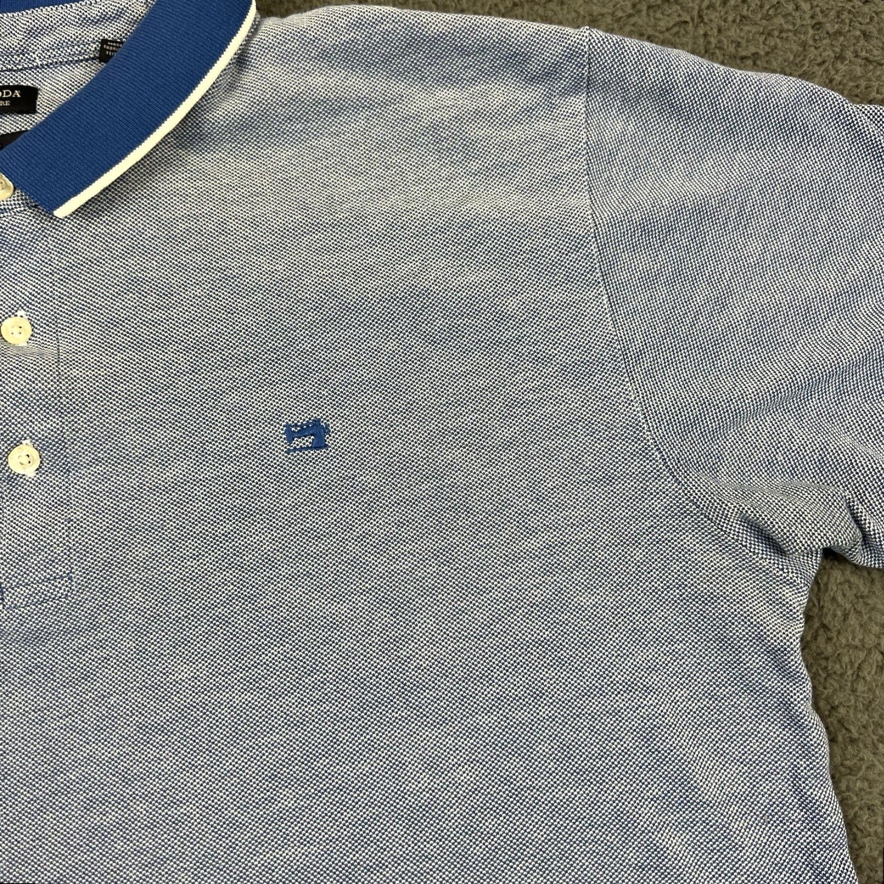 Scotch & Soda Scotch & Soda Shirt Mens Large Blue Short Sleeve Polo Amsterdam Couture Original Size US L / EU 52-54 / 3 - 3 Thumbnail