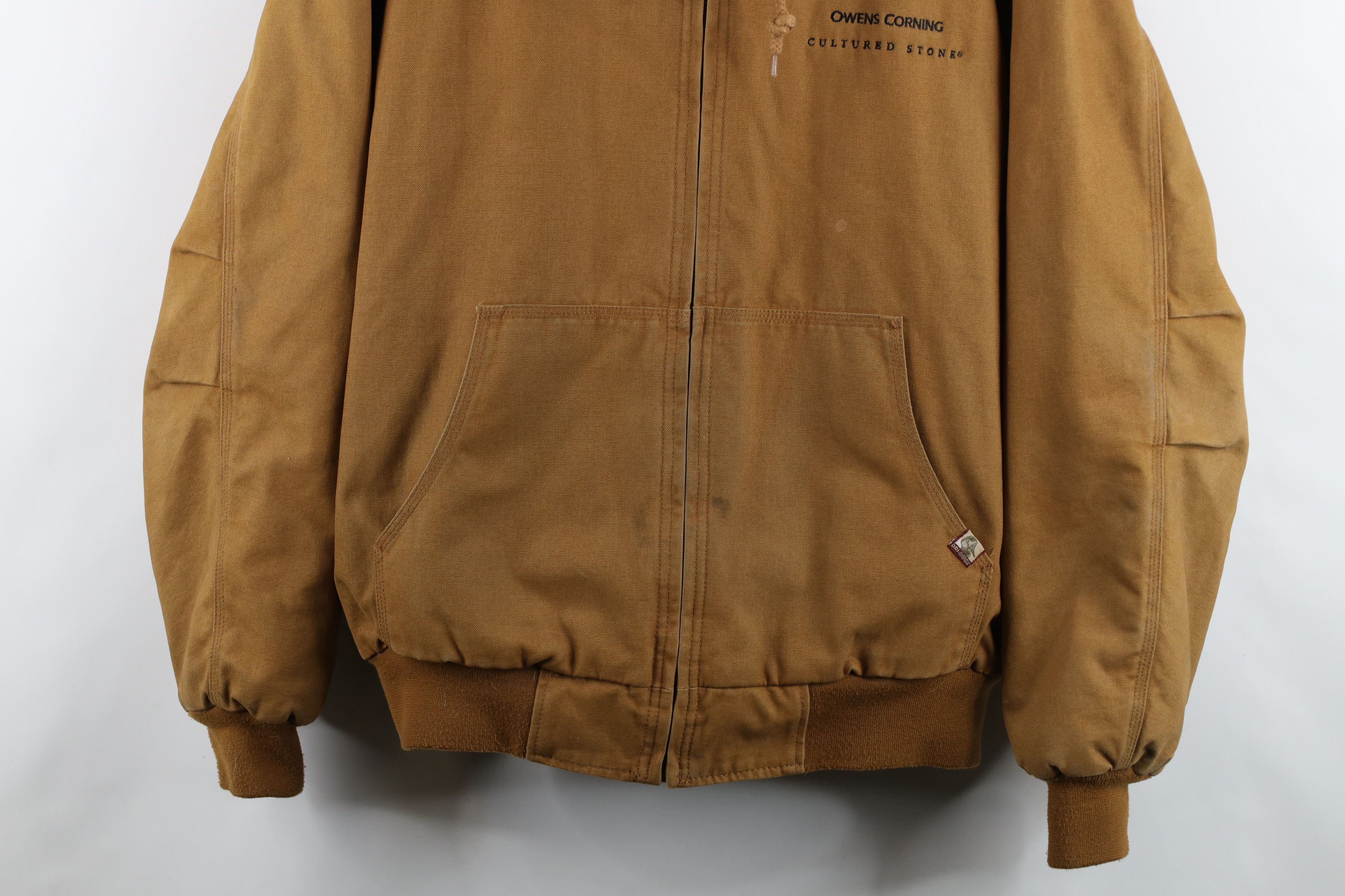 Vintage Vintage Corning Quilted Canvas Hooded Work Jacket Brown Size US XL / EU 56 / 4 - 3 Thumbnail