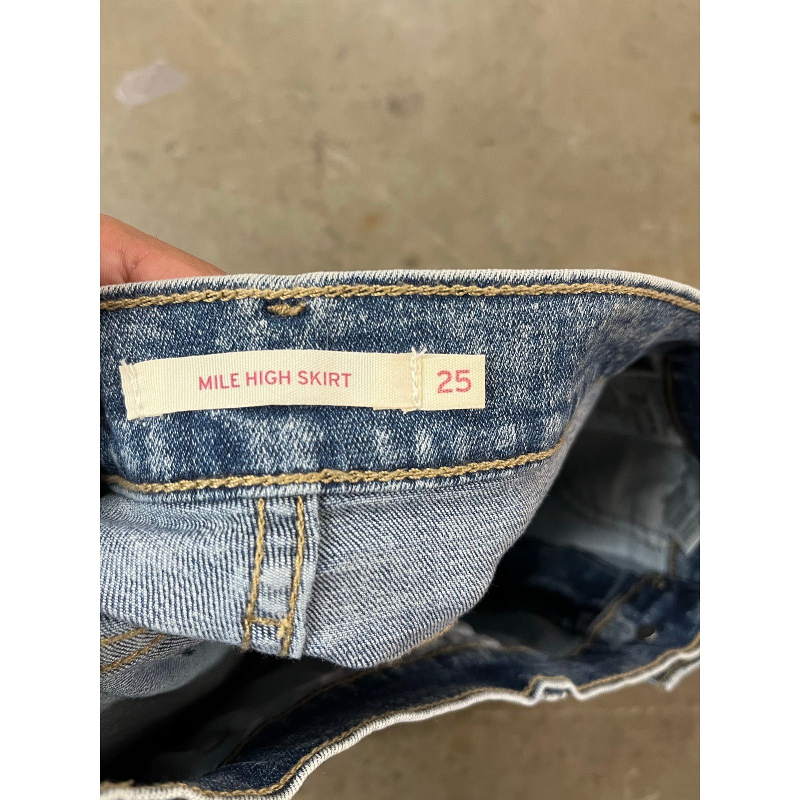 Levi's Levi’s - Mile High Skirt /25 / Stone washed Size 25" / US 0 / IT 36 - 6 Thumbnail