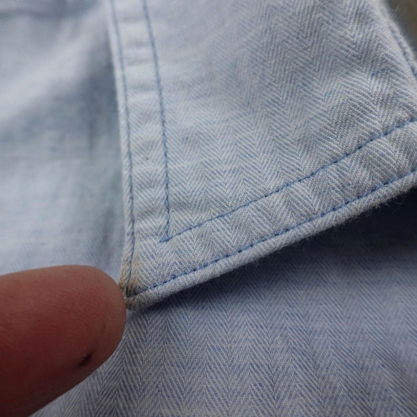 Vintage 5.11 Tactical Shirt Mens L Blue Herringbone Short Sleeve Snap Button Up Workwear Size US L / EU 52-54 / 3 - 4 Thumbnail
