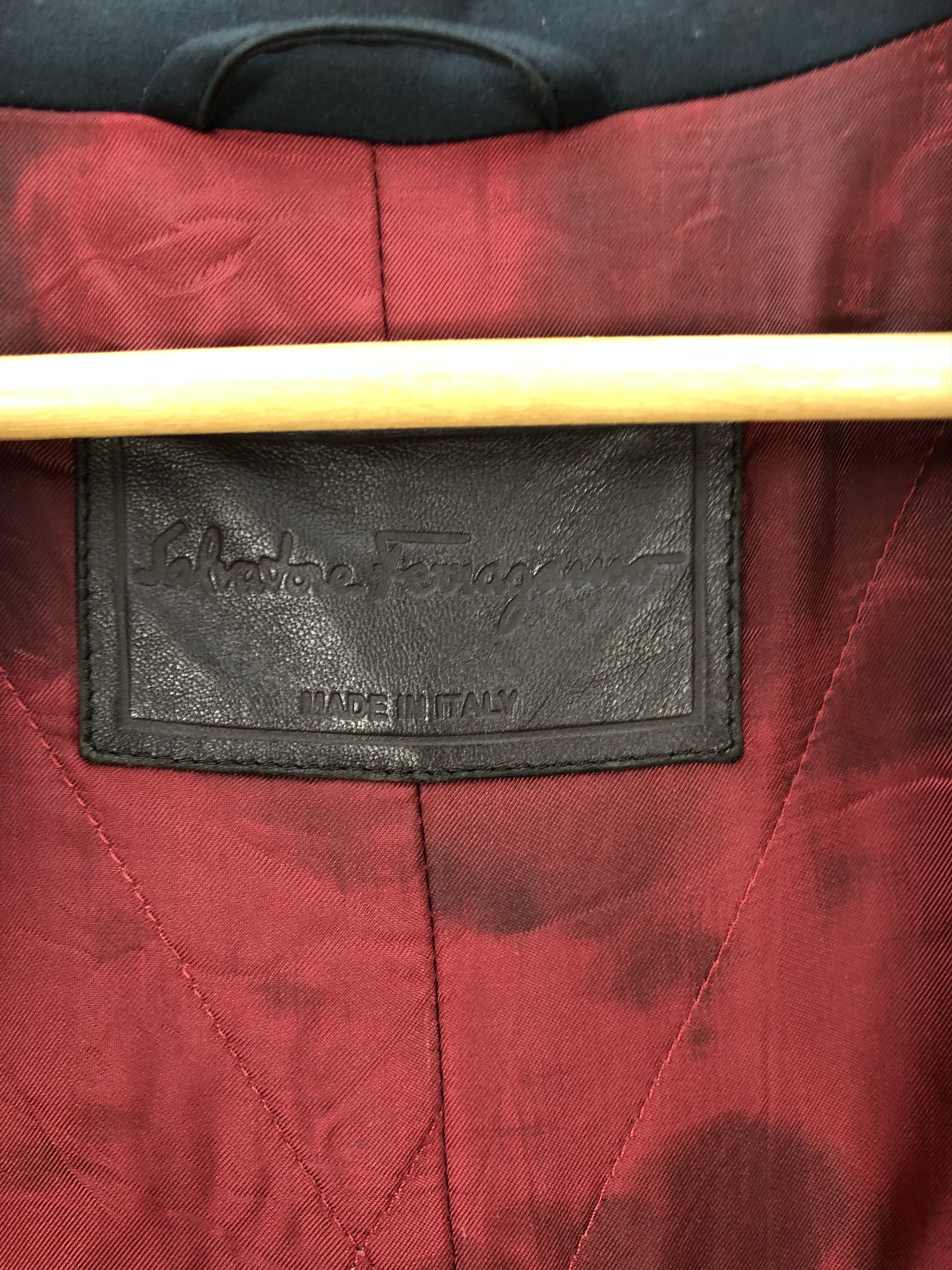 Salvatore Ferragamo × Vintage Vintage 90s Salvatore Ferragamo Long Coat Jackets Size US L / EU 52-54 / 3 - 7 Thumbnail