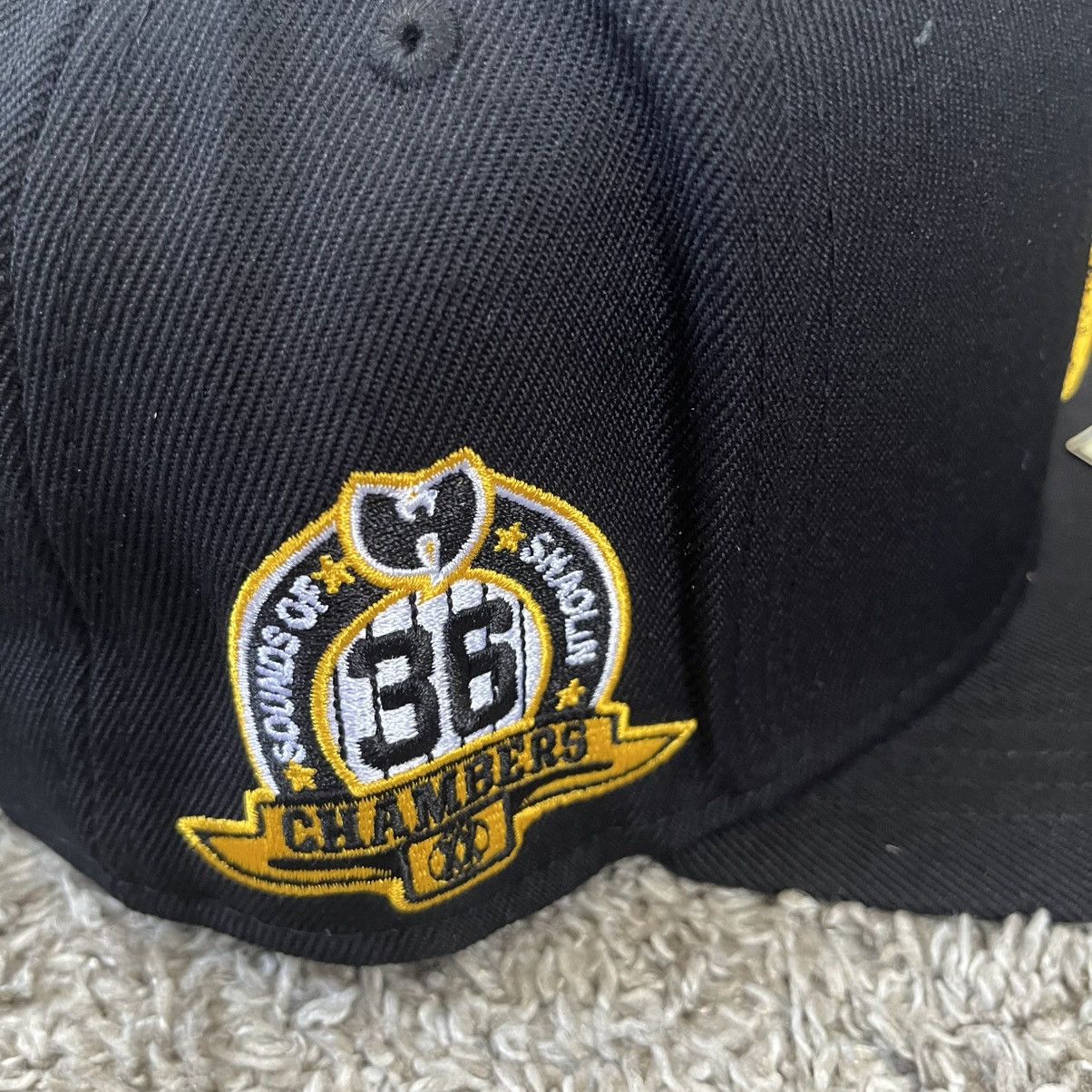 Wu-Tang Clan Wu-Tang NY Yankees Hat Black Yellow WuTang Twnty Two Rza Size ONE SIZE - 3 Thumbnail