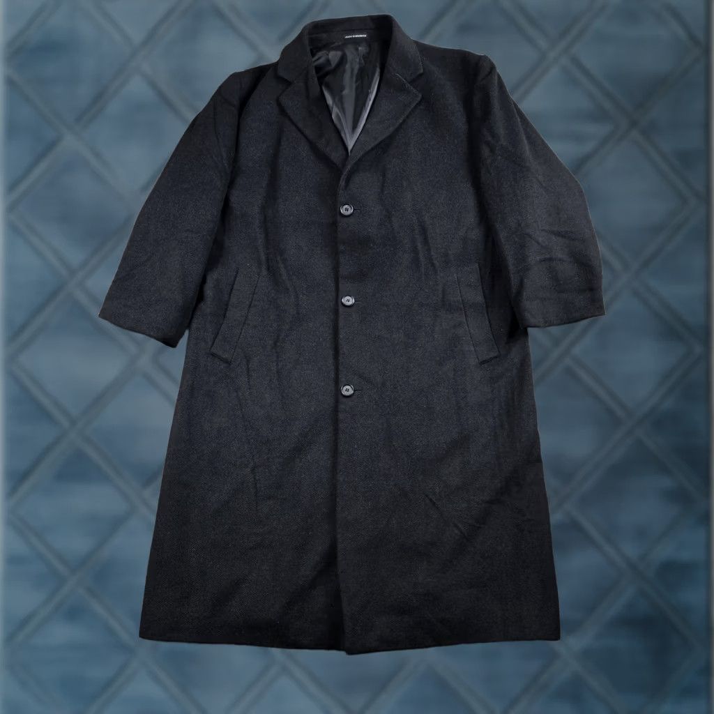 Ralph Lauren Lauren Ralph Lauren Overcoat Mens 46L Wool Cashmere Gray Herringbone Coat Long Wool Blend Button Pockets Classic 46L Mens Winter Vintage No N/A Size US S / EU 44-46 / 1 - 1 Thumbnail