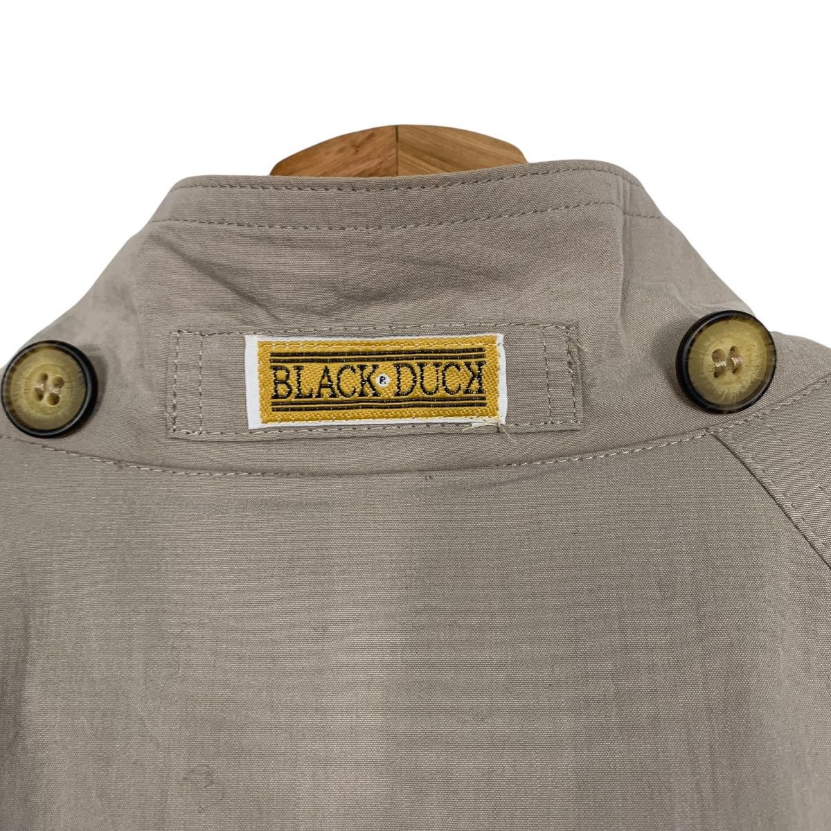 Japanese Brand Japanese Brand Black Duck Double Breasted Overcoat Size L / US 10 / IT 46 - 9 Thumbnail