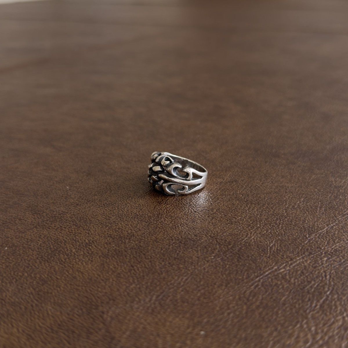 A&G Rock 925 Sterling Silver Fleur De Lis Openwork Ring Size ONE SIZE - 2 Thumbnail