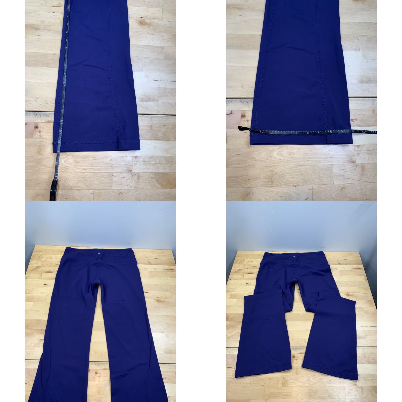 Prana prAna Olympia Wide Leg Athletic Leggings Womens L Purple Casual Activewear #8966 Size 36" / US 14 / IT 50 - 8 Thumbnail