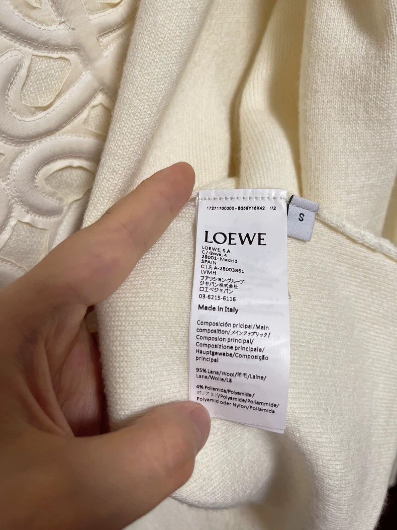 Loewe LOEWE White woolen coat Size S / US 4 / IT 40 - 5 Thumbnail